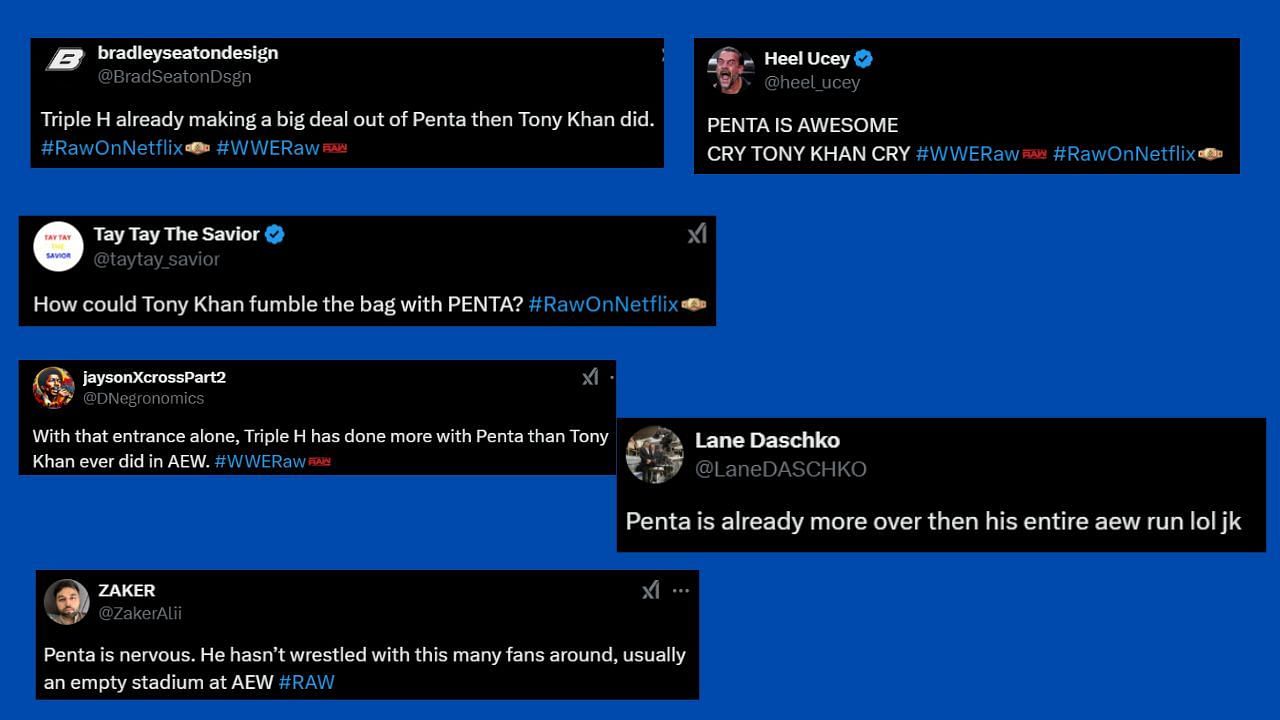 Fan reactions via X/Twitter.