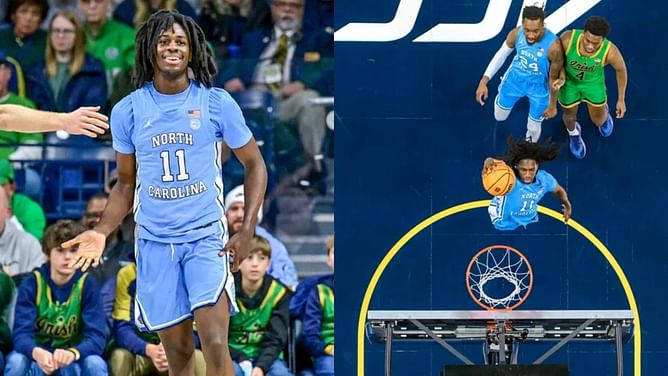 "Bros going to the league": College hoops fans react to UNC freshman Ian Jackson's impressive stats against Notre Dame