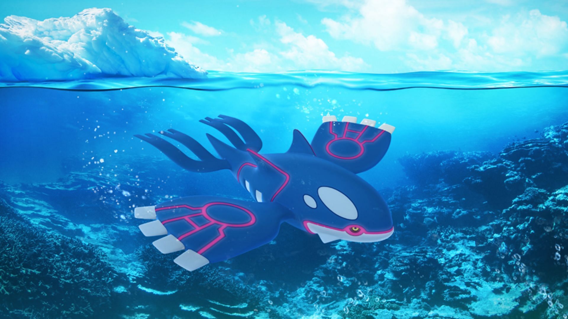 Kyogre can use Water Spout (Image via Niantic)