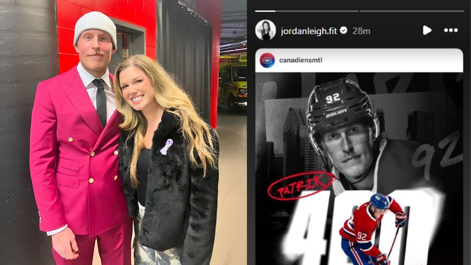 Patrik Laine&rsquo;s fiancee Jordan Leigh pens four-word reaction to Canadiens forward