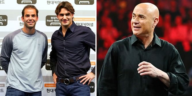 "I saw Pete Sampras hitting balls when he was 17 and he was missing everything" - When Andre Agassi compared Roger Federer & Sampras' 'evolution'