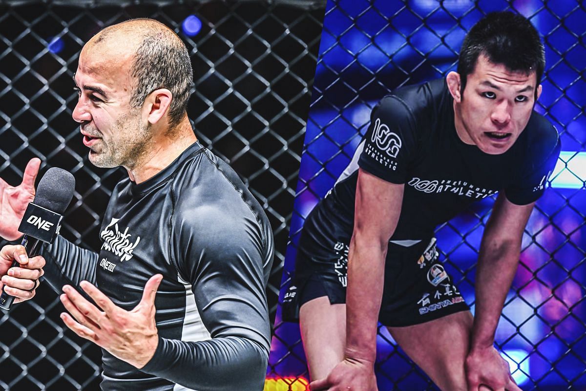 Marcelo Garcia (left) still wants to face Shinya Aoki (right) [Photos via: ONE Championship]