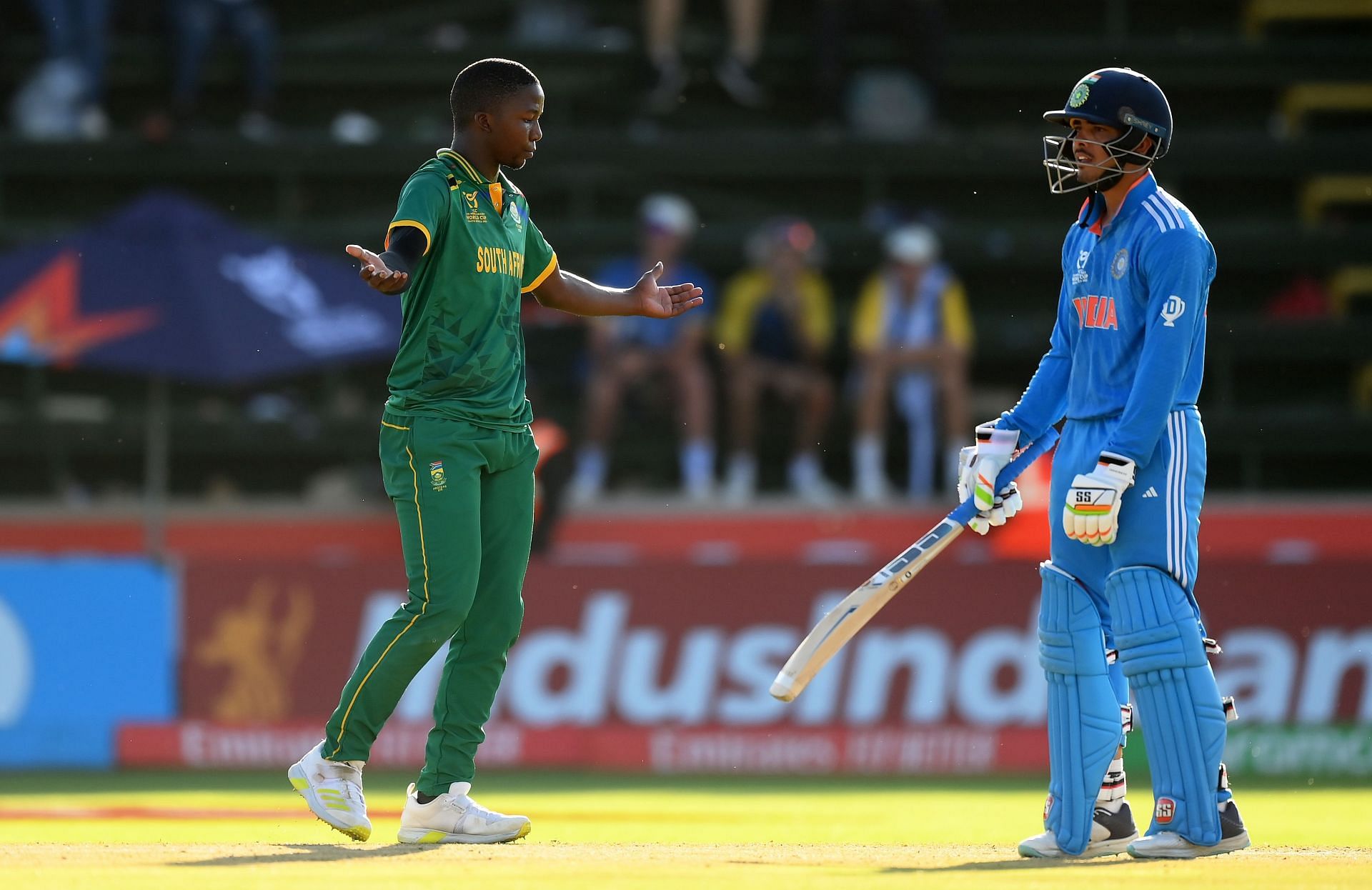 Kwena Maphaka (left) was named the &#039;Player of the Tournament&#039; in the 2024 ICC Men&#039;s U-19 World Cup.