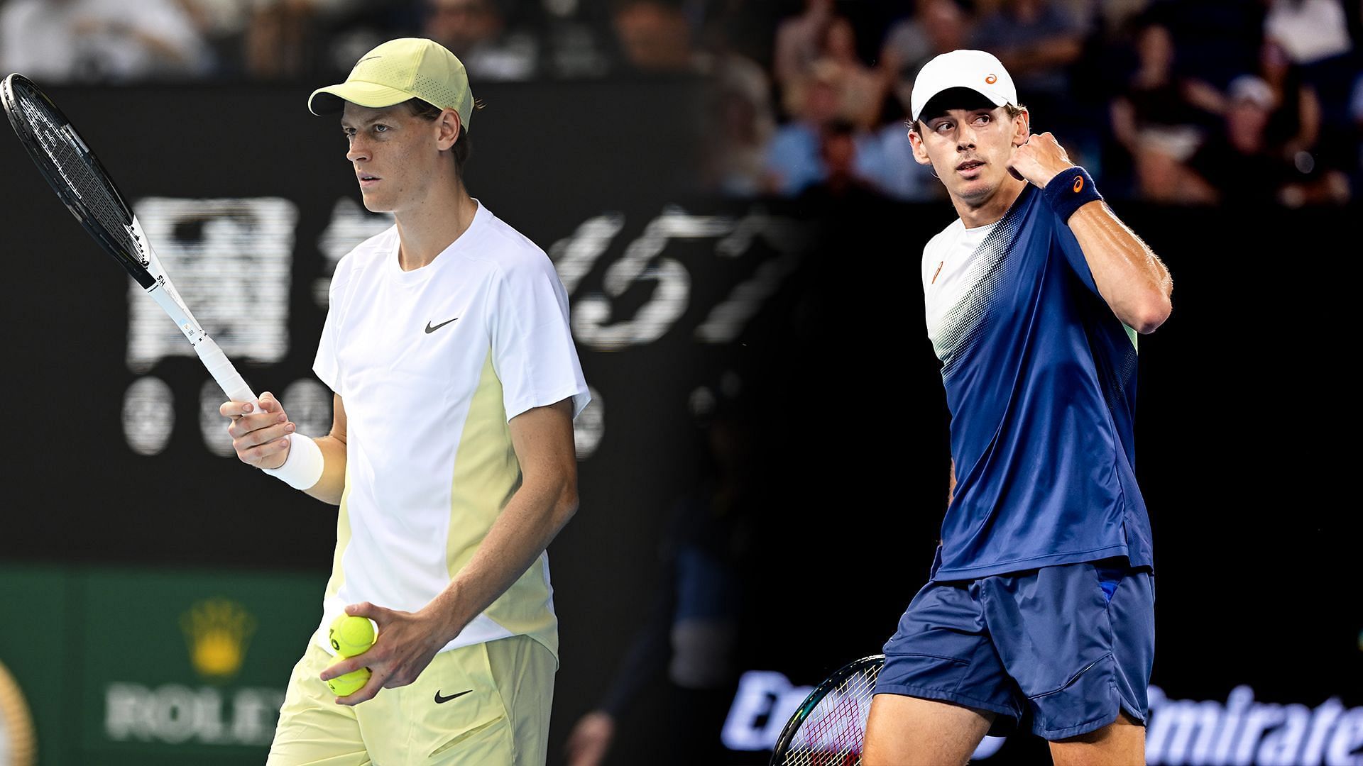 Jannik Sinner leads Alex de Minaur 9-0 in their head-to-head record.