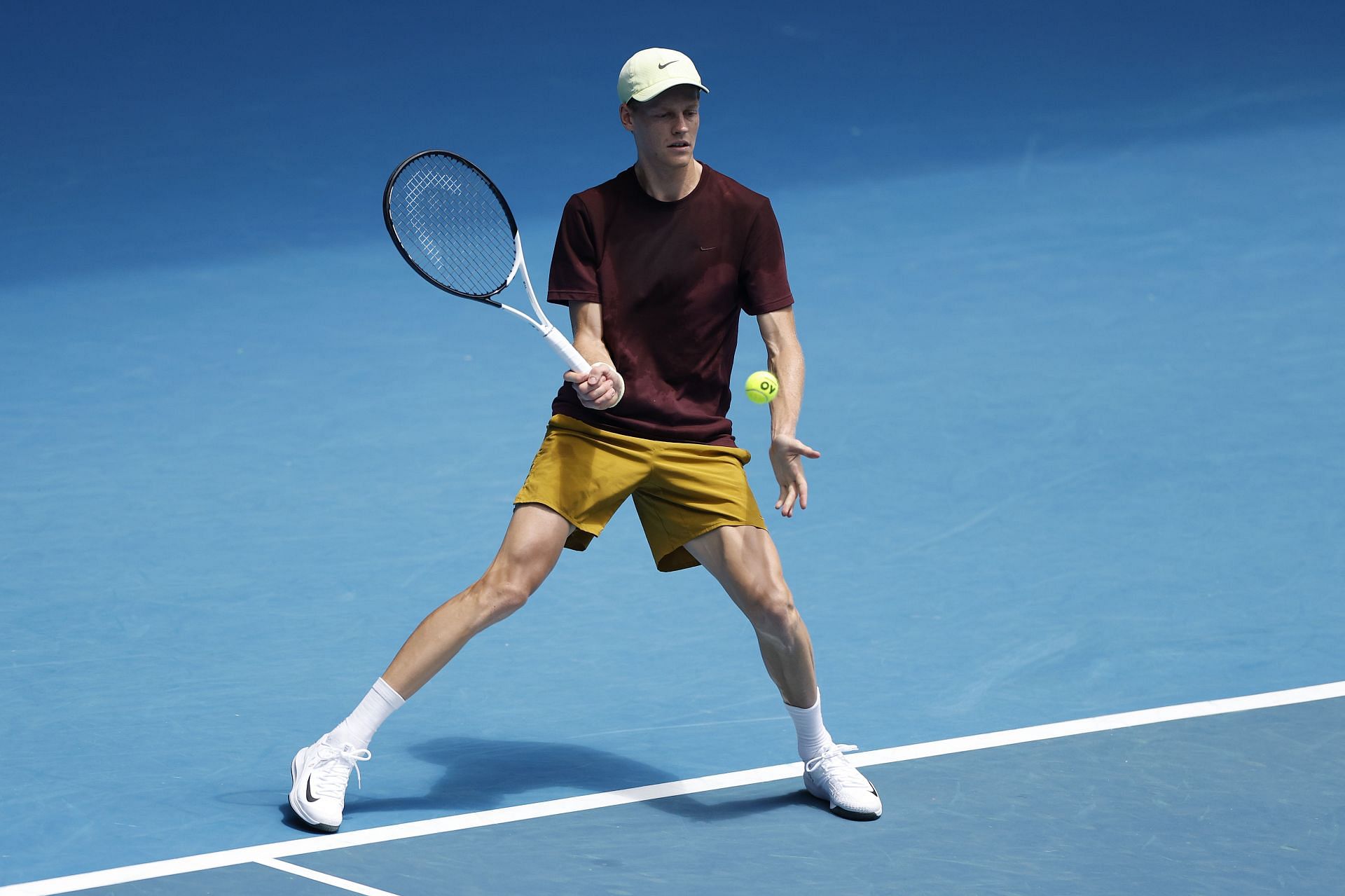 Jannik Sinner practicing ahead of the Australian Open (Image Source: Getty)