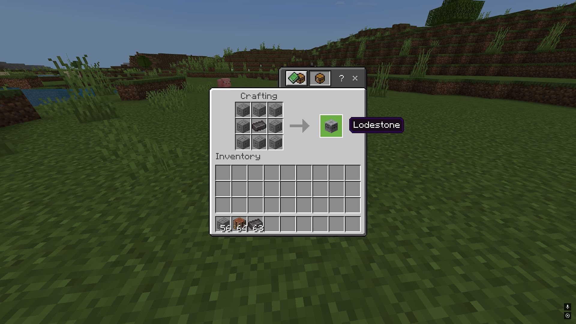 Lodestone currently requires netherite ingot to be crafted (Image via Mojang Studios)