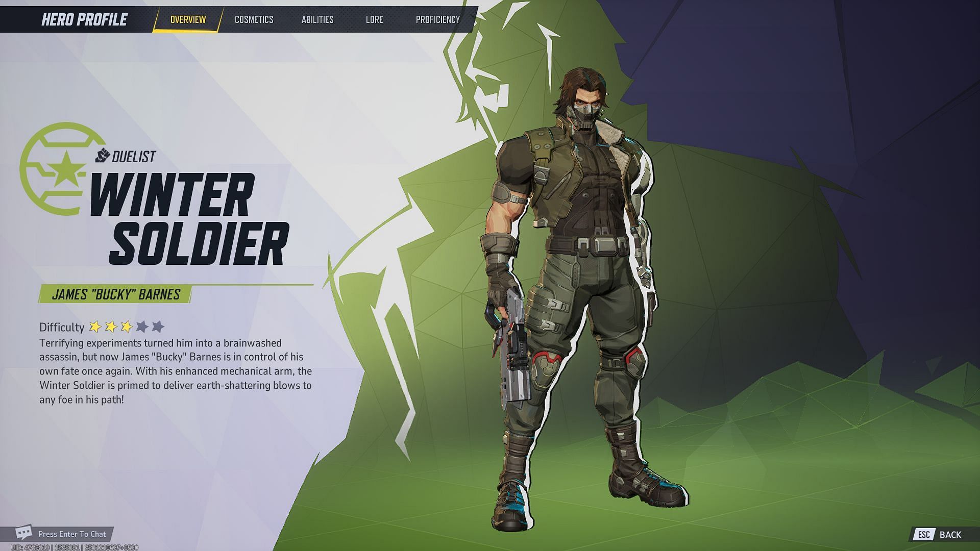 Marvel Rivals Winter Soldier is a Duelist character (Image via NetEase Games)