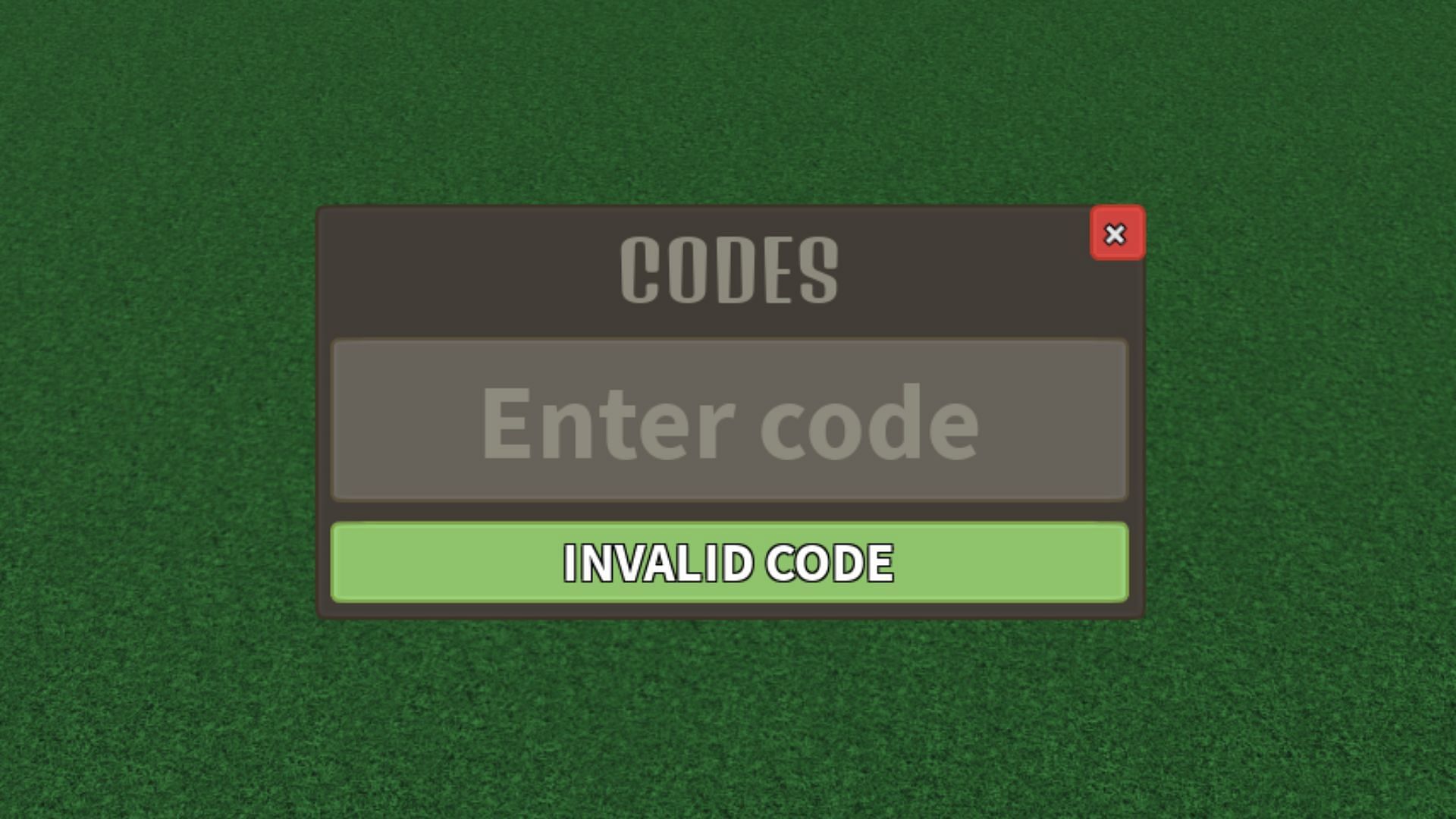 Lost Kingdom Tycoon invalid code issue (Image via Roblox)