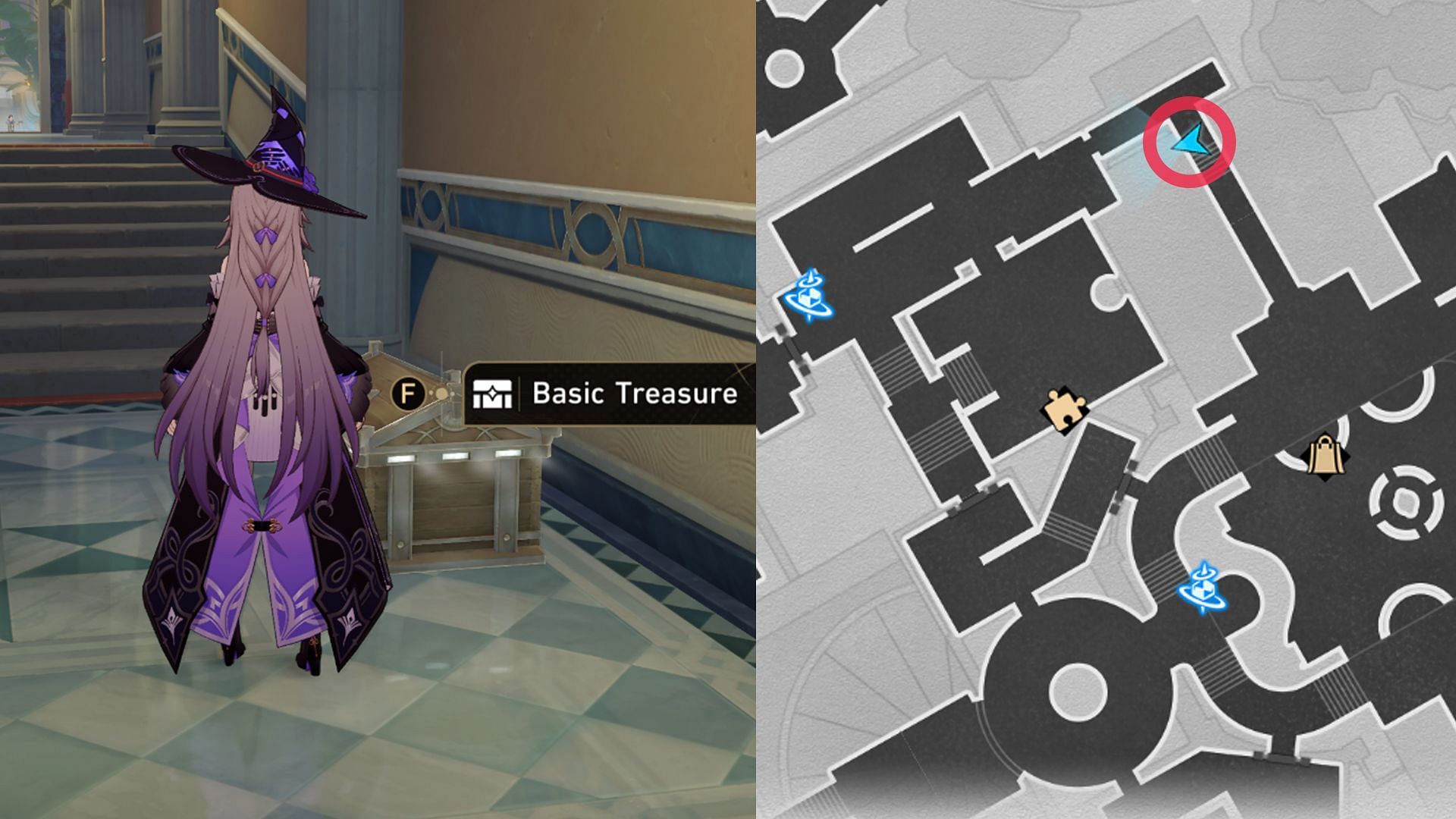 Location of Basic Treasure Chest #15 (Image via HoYoverse)