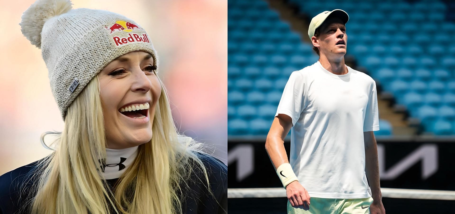 Lindsey Vonn (left) and Jannik Sinner (right)/ Source: Instagram