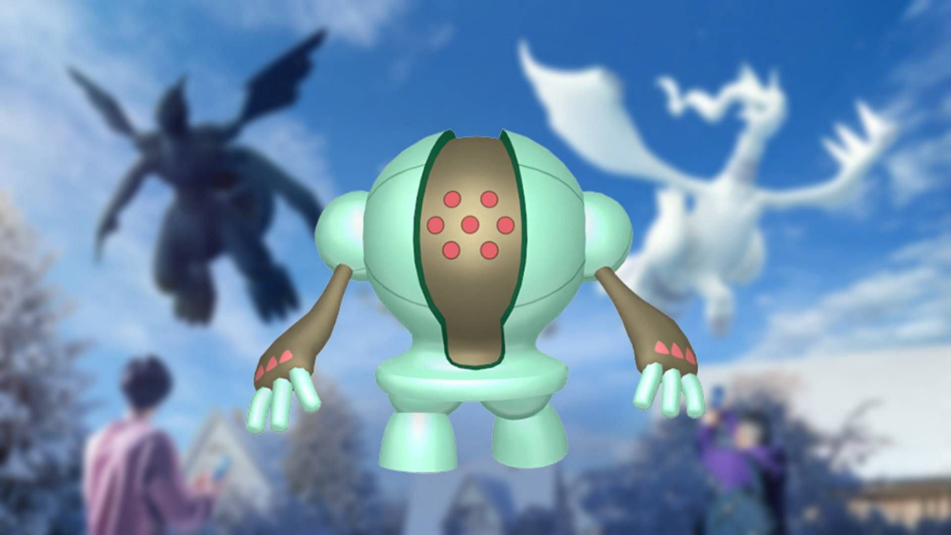 Shadow Registeel will have around a 1 in 20 chance of appearing after being defeated in battle (Image via Niantic)