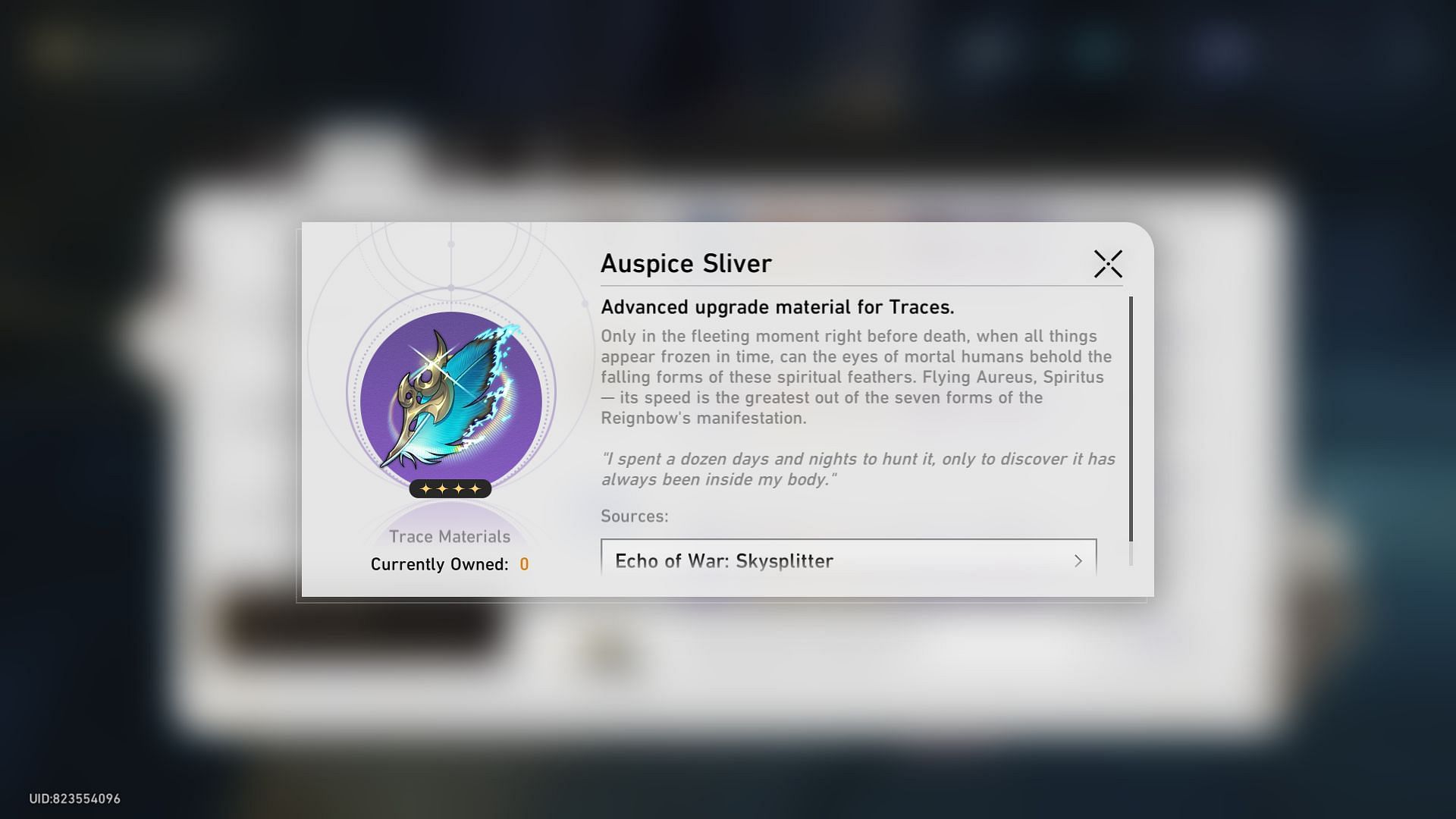 Auspice Sliver (Image via HoYoverse)