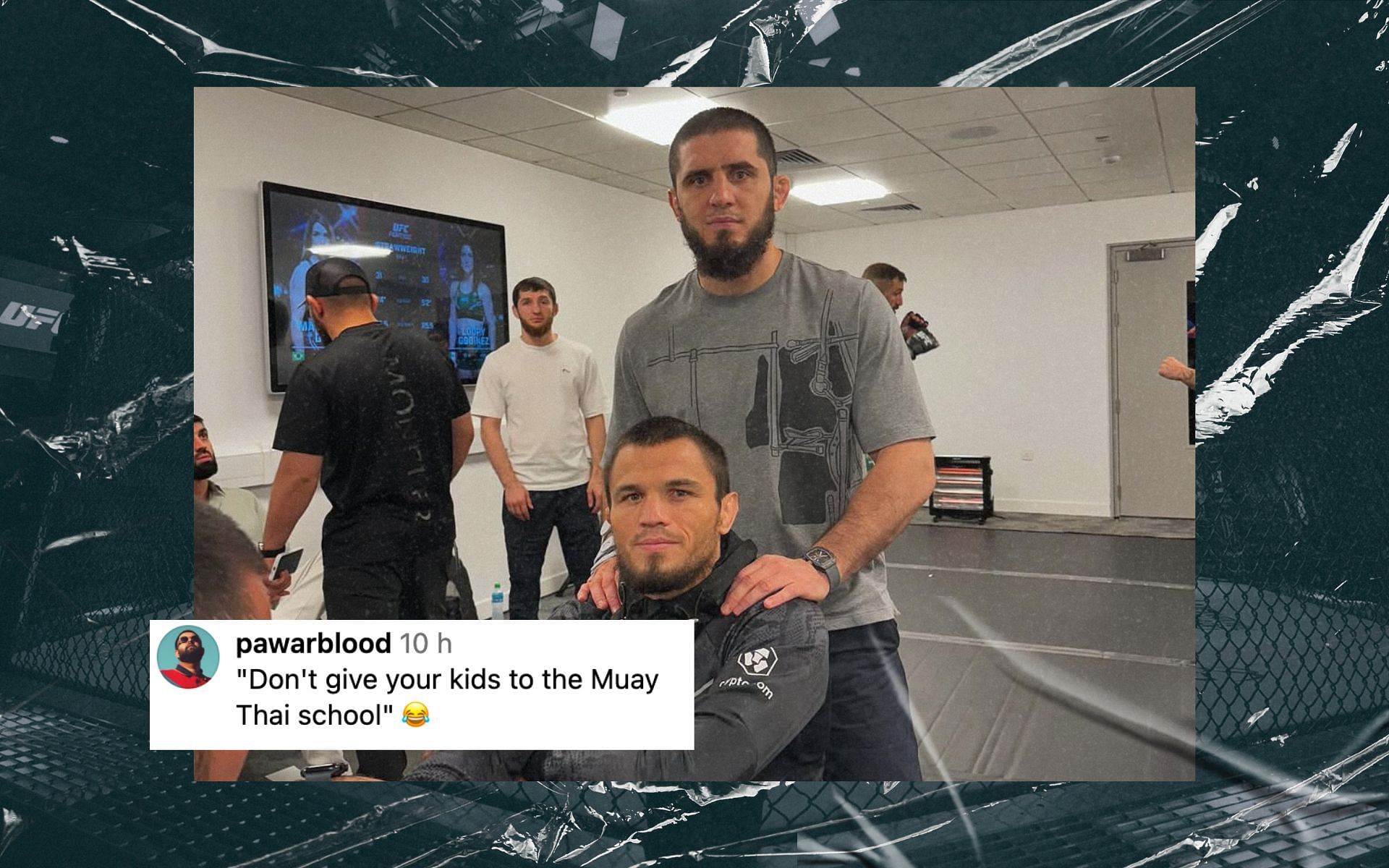 Fans react to hilarious story of Umar Nurmagomedov. [Image courtesy: @islam_makhachev via Instagram]