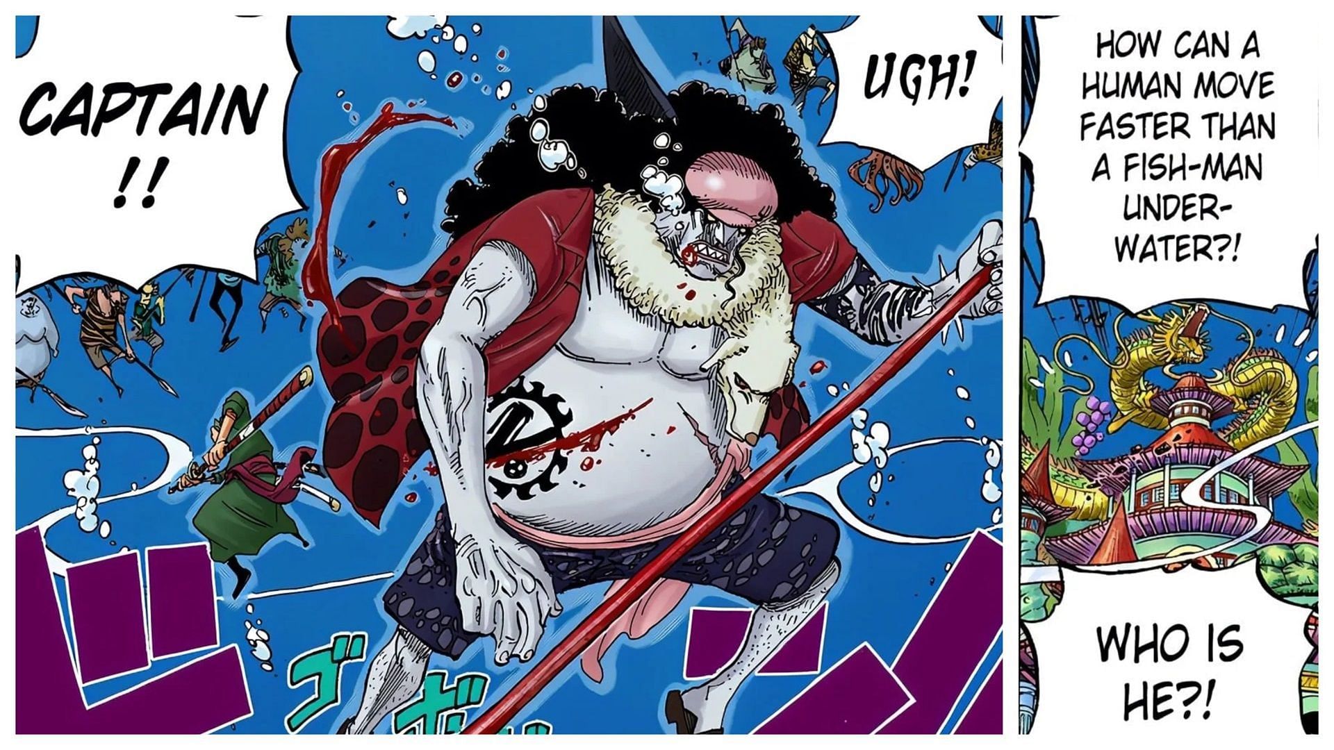 Zoro destroyed a powerful Fish-Man even underwater (Image via Shueisha)