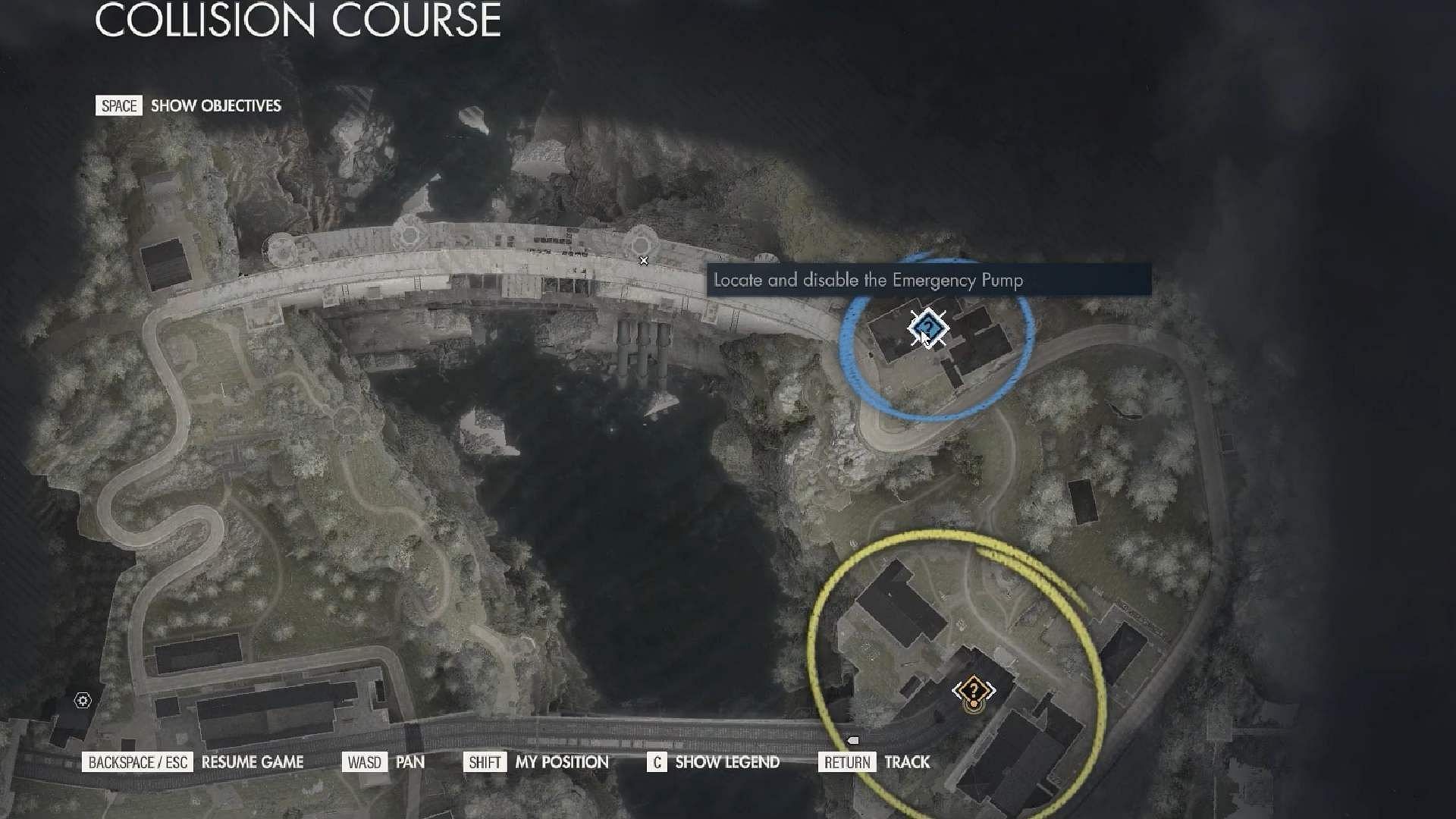 Rifle desk location (Image via Rebellion || YouTube/@Game Guides Channel)