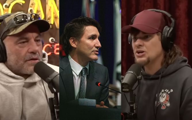 Joe Rogan reacts to Justin Trudeau's resignation as Theo Von chimes in: "I liked him better when he was black"