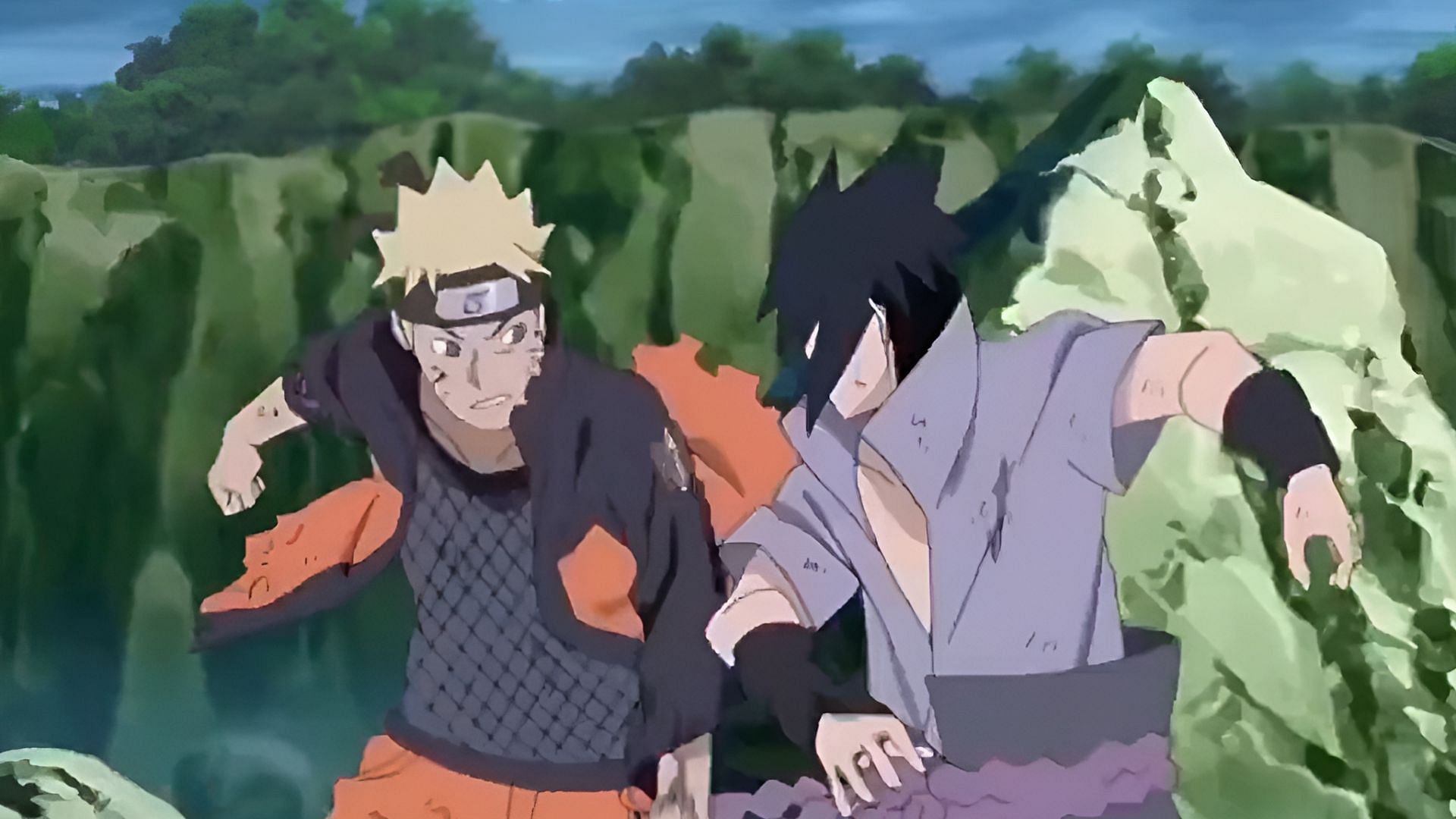 Naruto Uzumaki vs. Sasuke Uchiha: One of the emotionally charged rivalries (Image via Studio Pierrot)