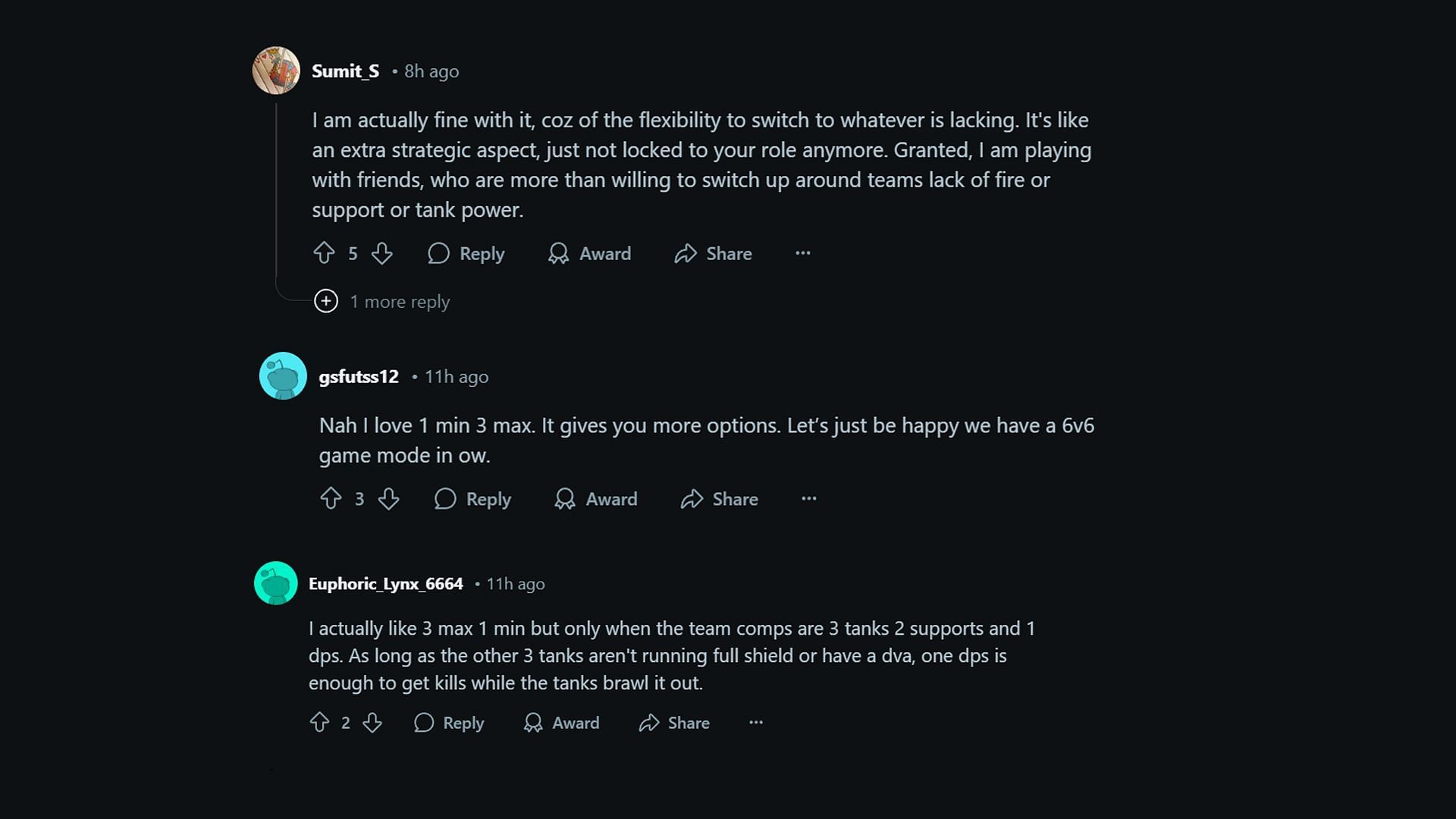 More comments from the community (Image via Reddit || r/Overwatch)