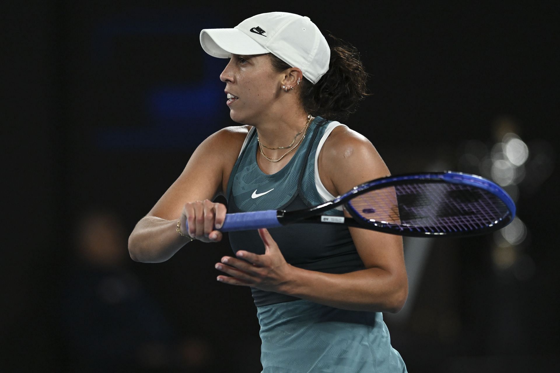 Madison Keys in action at the Australian Open (Image Source: Getty)