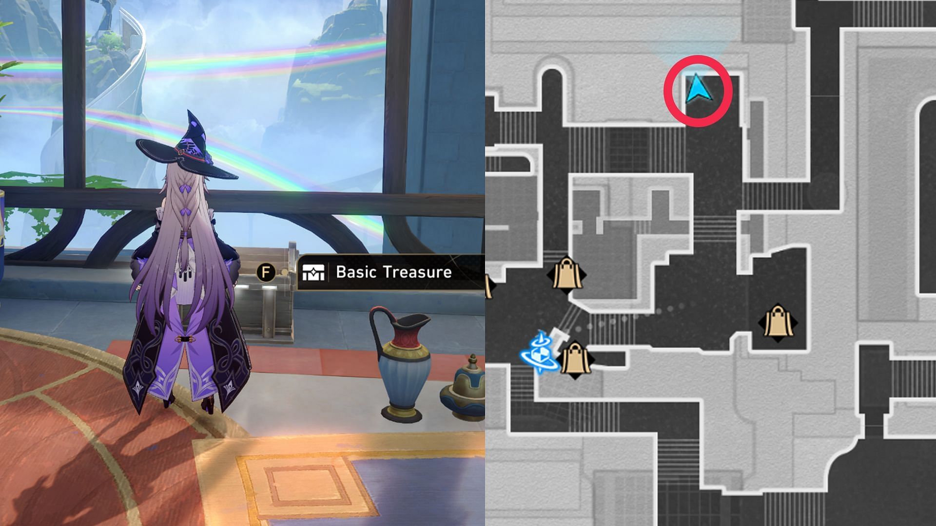 Location of Basic Treasure Chest #26 (Image via HoYoverse)