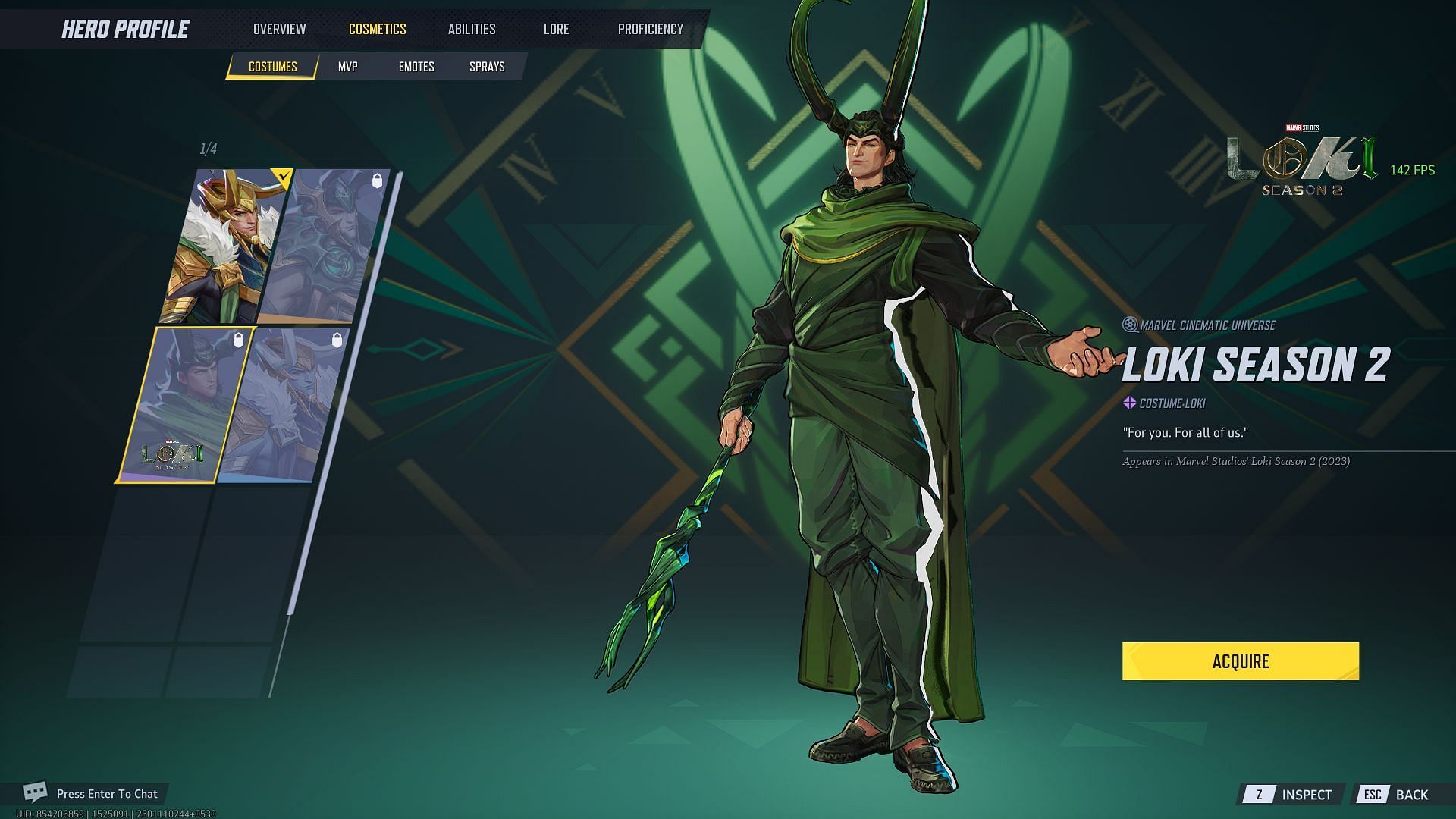 Loki (Loki Season 2) skin (Image via NetEase Games)