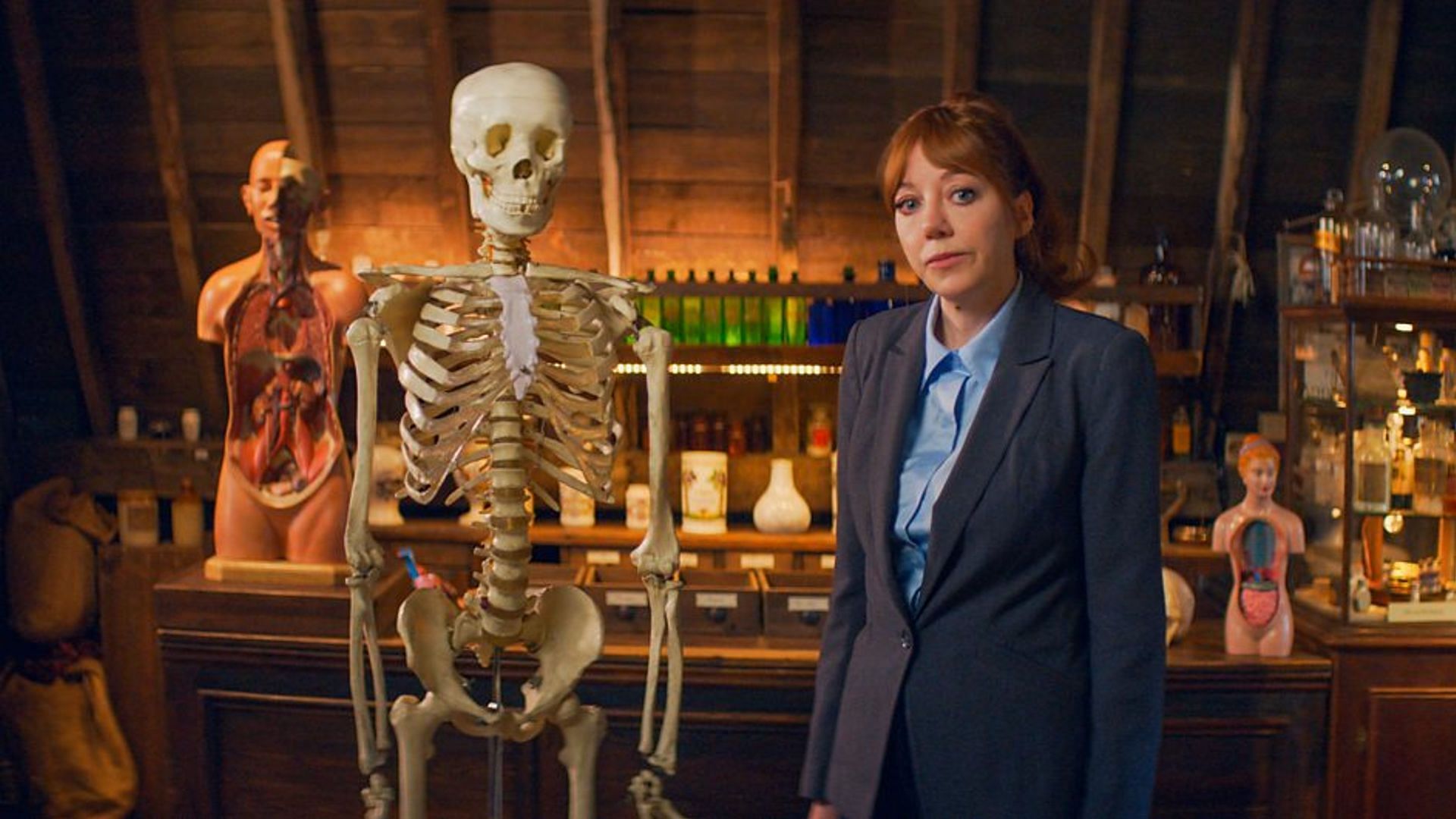 Diane Morgan as host Philomena Cunk (Image via BBC)