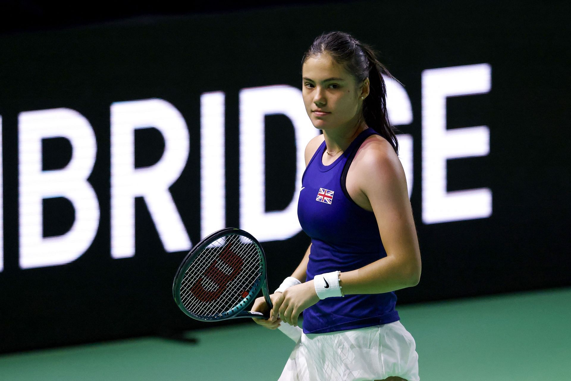 Emma Raducanu at the Billie Jean King Cup Finals - Source: Getty