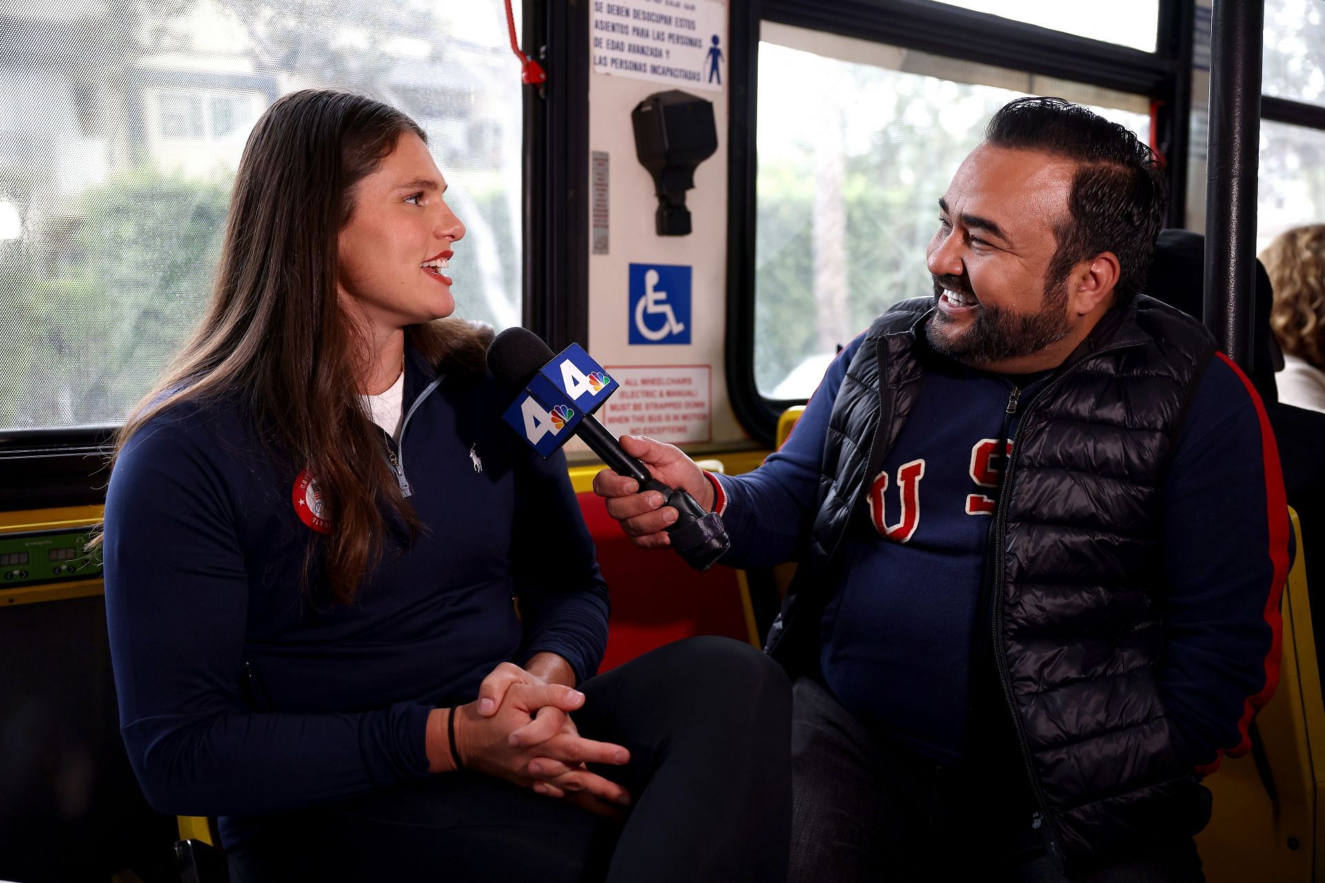 Maher donning the Team USA official uniform during the team&#039;s Paris tour (Image via: Getty Images)