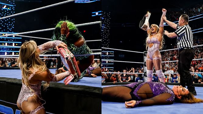 Naomi breaks silence after Tiffany Stratton costs her the WWE Women's Championship and wins it herself