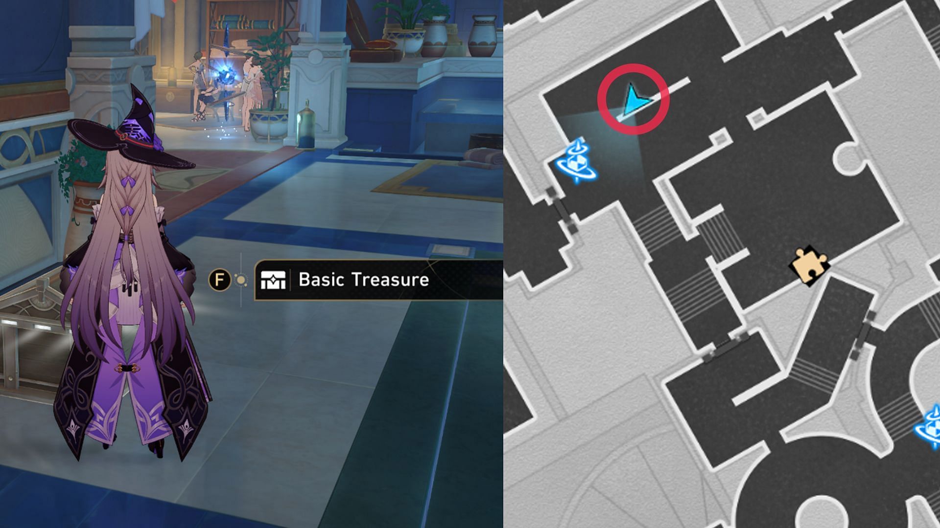 Location of Basic Treasure Chest #14 (Image via HoYoverse)