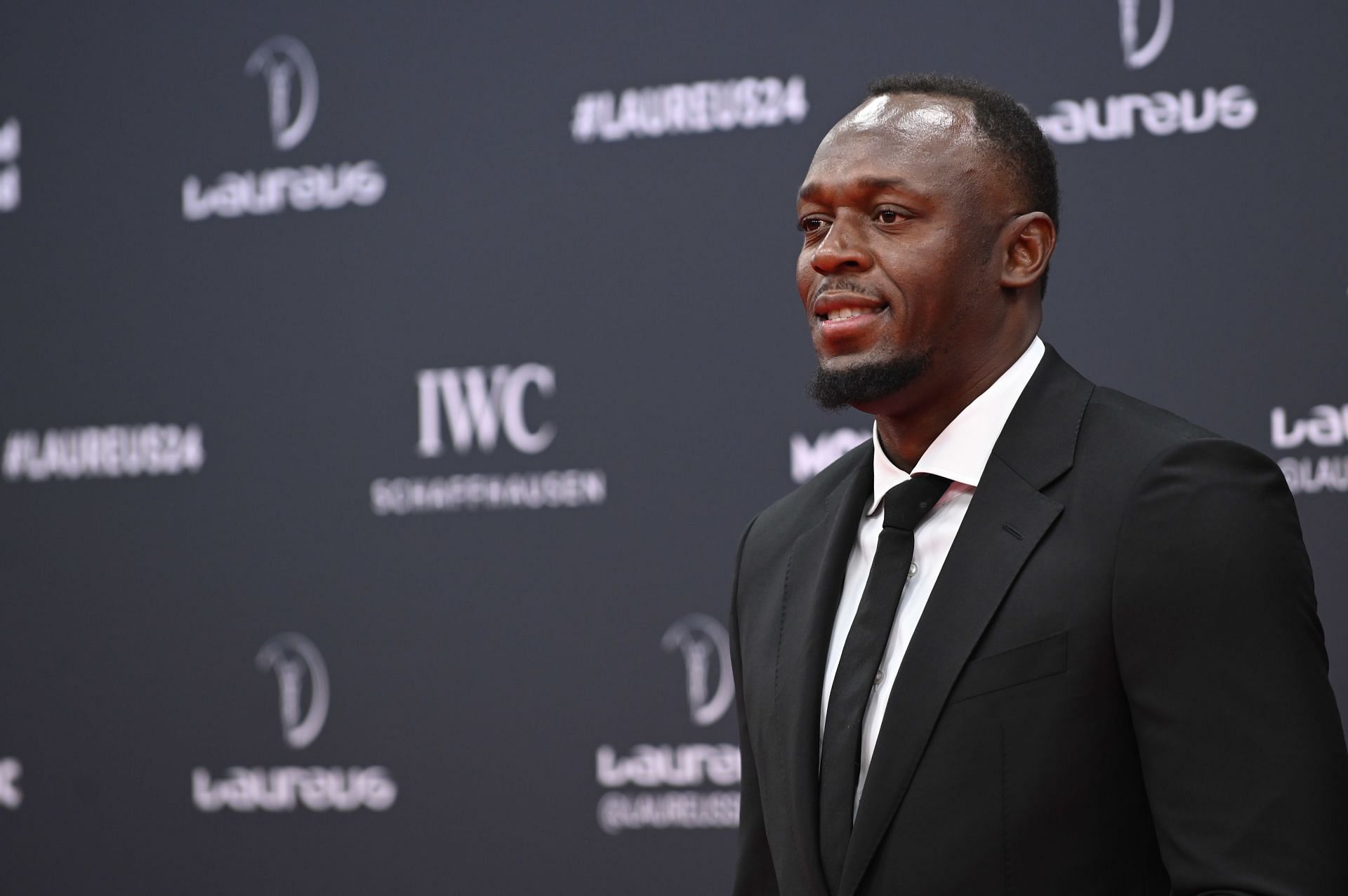 Bolt at the 2024 Laureus World Sport Awards Red Carpet (Image Source: Getty)