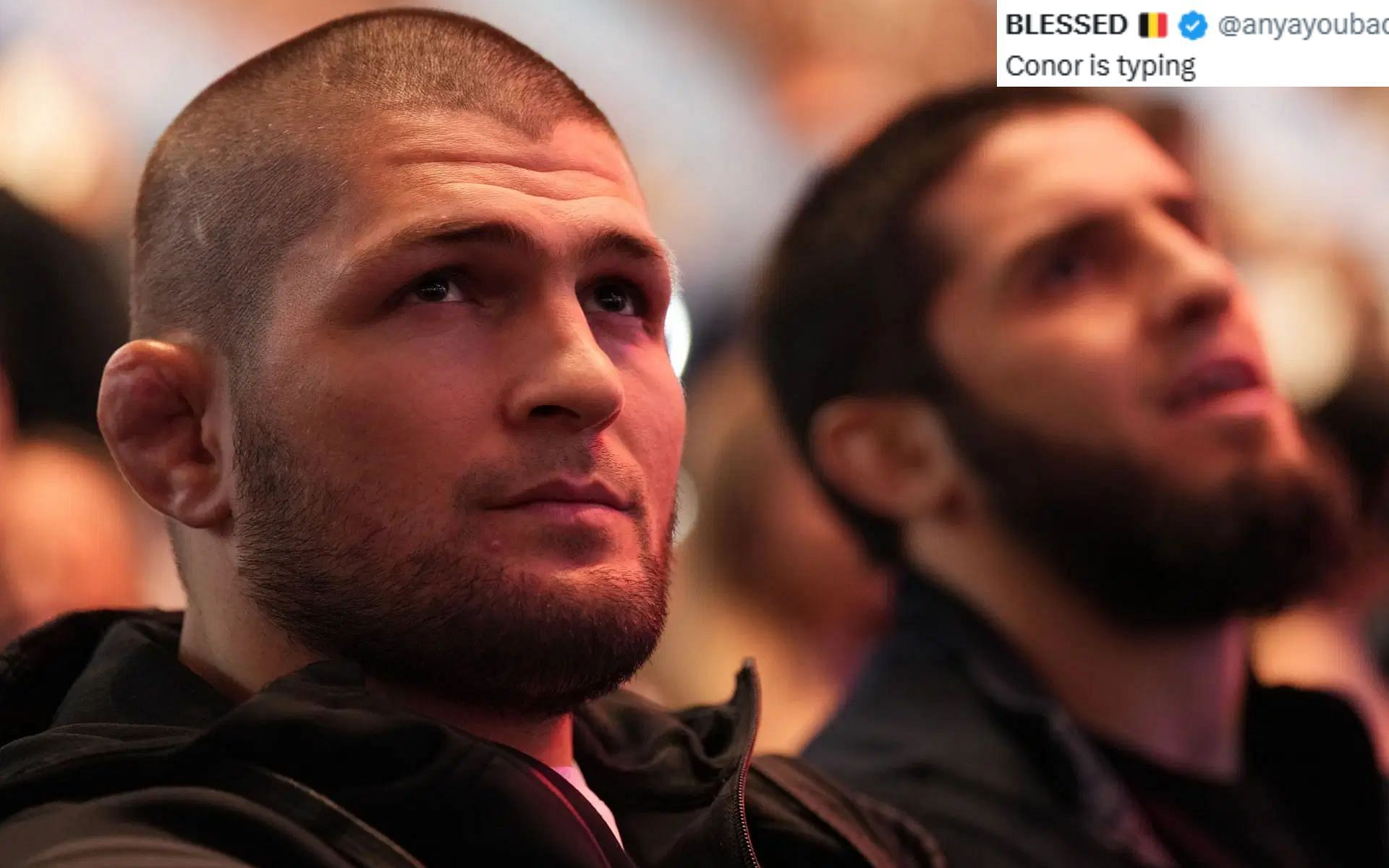 Khabib Nurmagomedov (left) being kicked off of U.S. place causes fans to go crazy [Image courtesy: Getty Images]