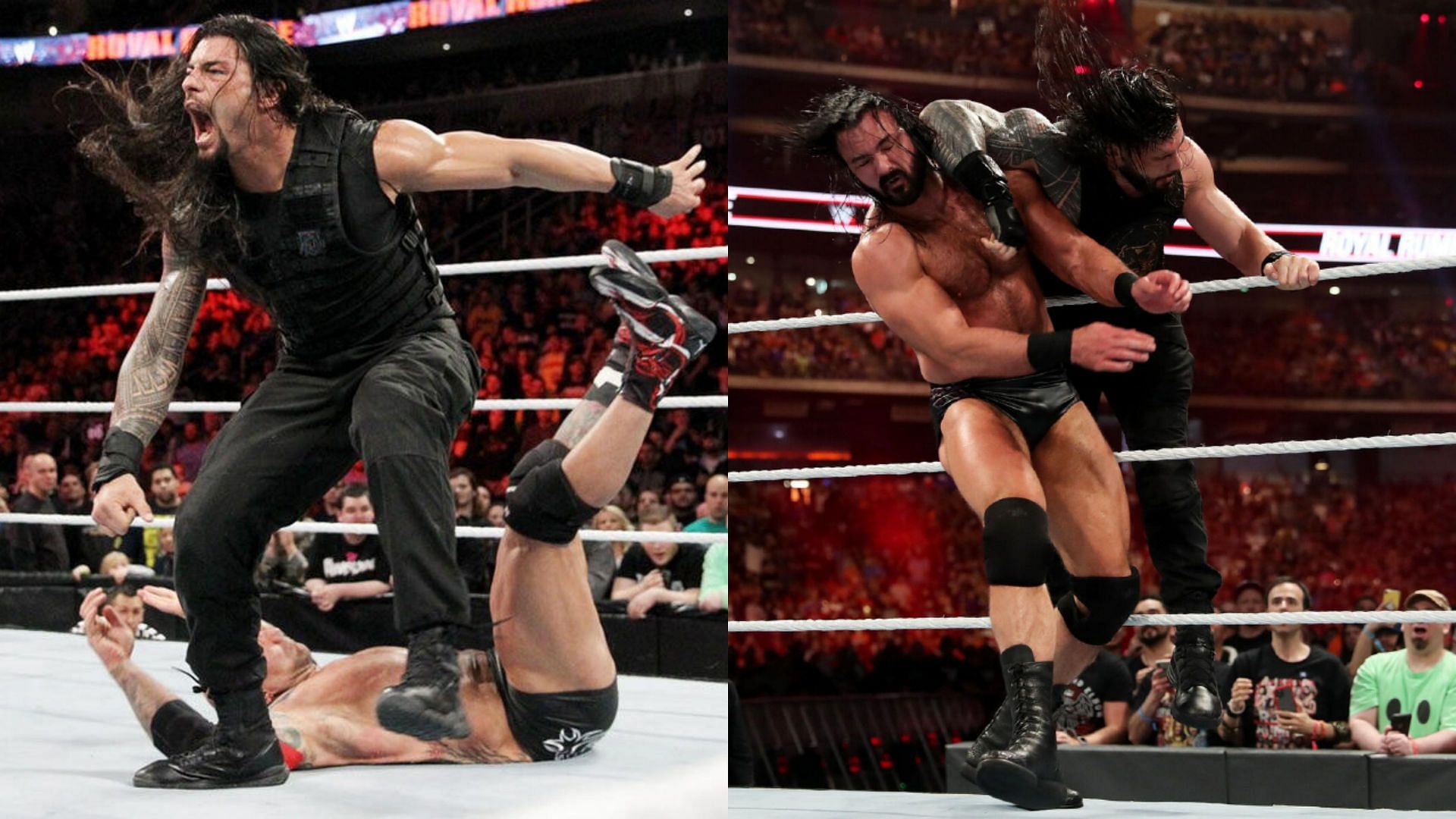 WWE Royal Rumble मैच में रोमन रेंस को अक्सर हार मिली है (Photos: WWE.com)