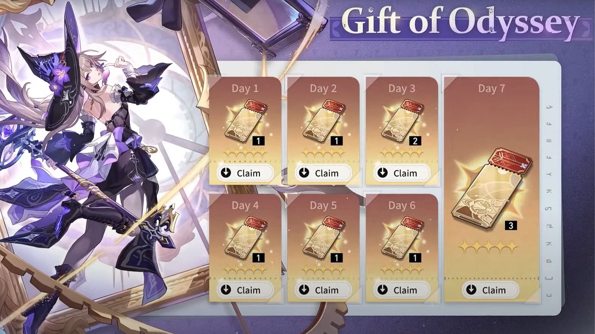 Gift of Odyssey will return in version 3.0 (Image via HoYoverse)