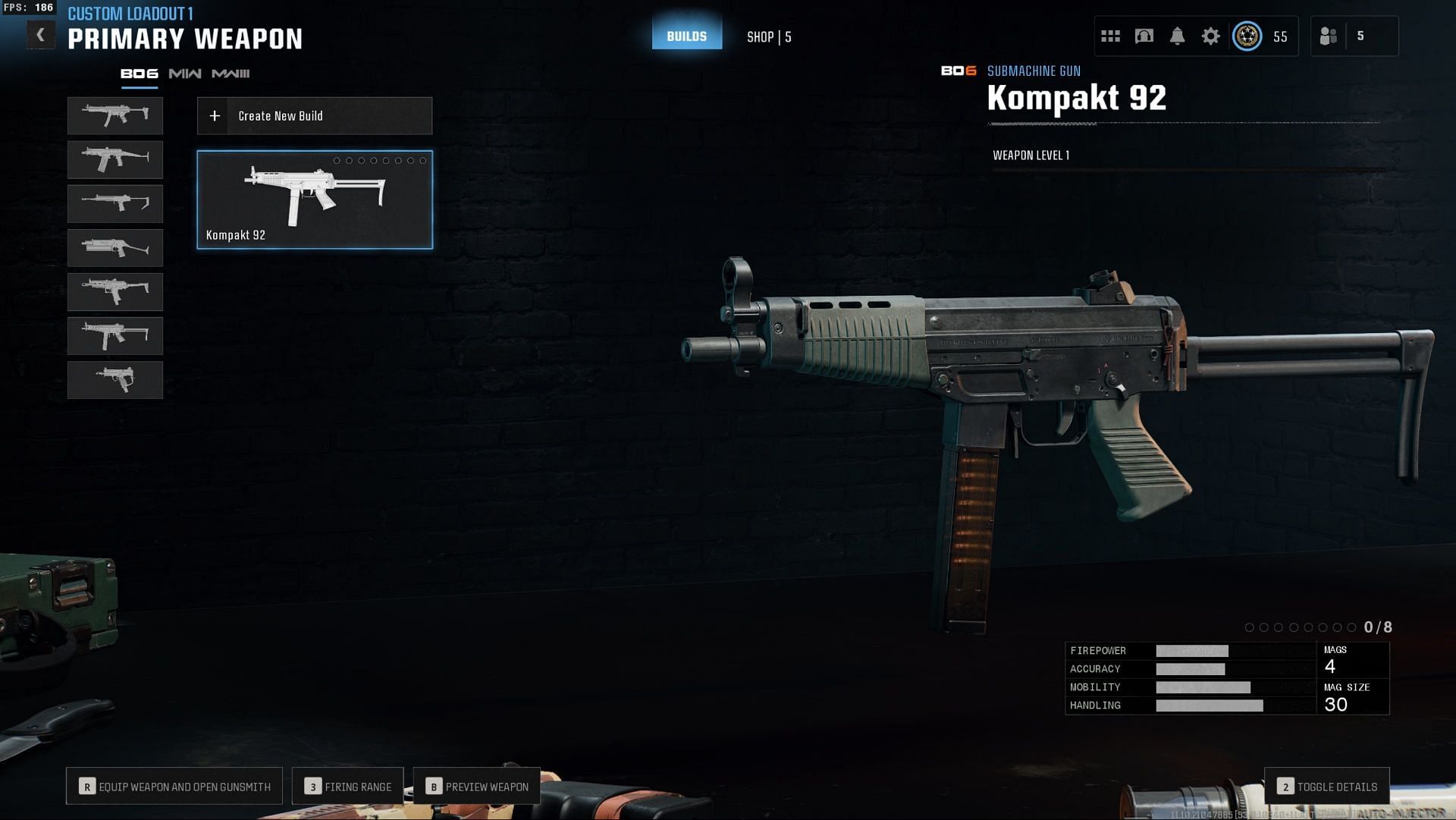 Kompakt 92 SMG in Warzone (Image via Activision)