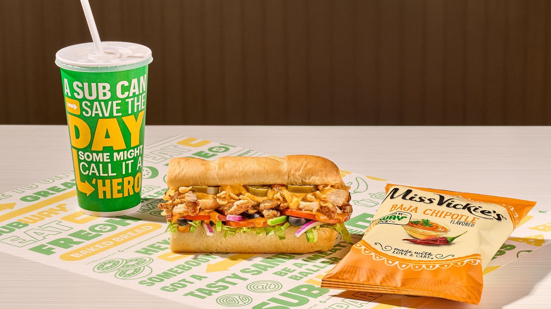 Miss Vickie&rsquo;s Baja Chipotle potato chips are part of the Baja Bliss menu (Image via Subway website)