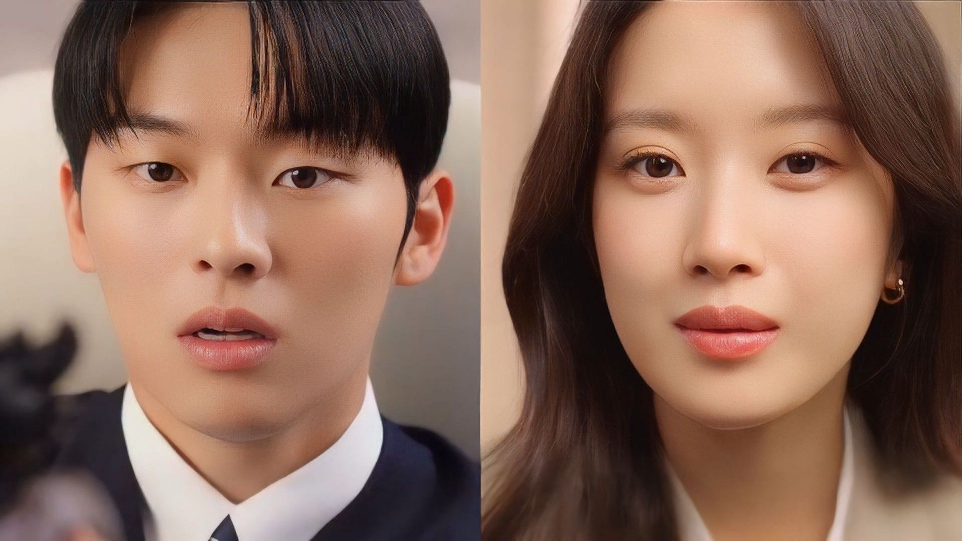 Moon Ga-young and Choi Hyun-wook in the teaser of My Dearest Nemesis (Image via X/@CJnDrama)