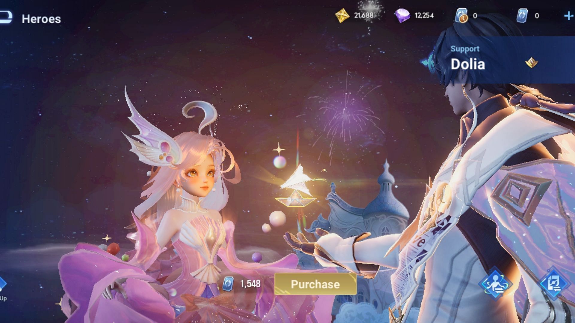 Dolia&#039;s new couple skin in HoK (Image via Level Infinite)