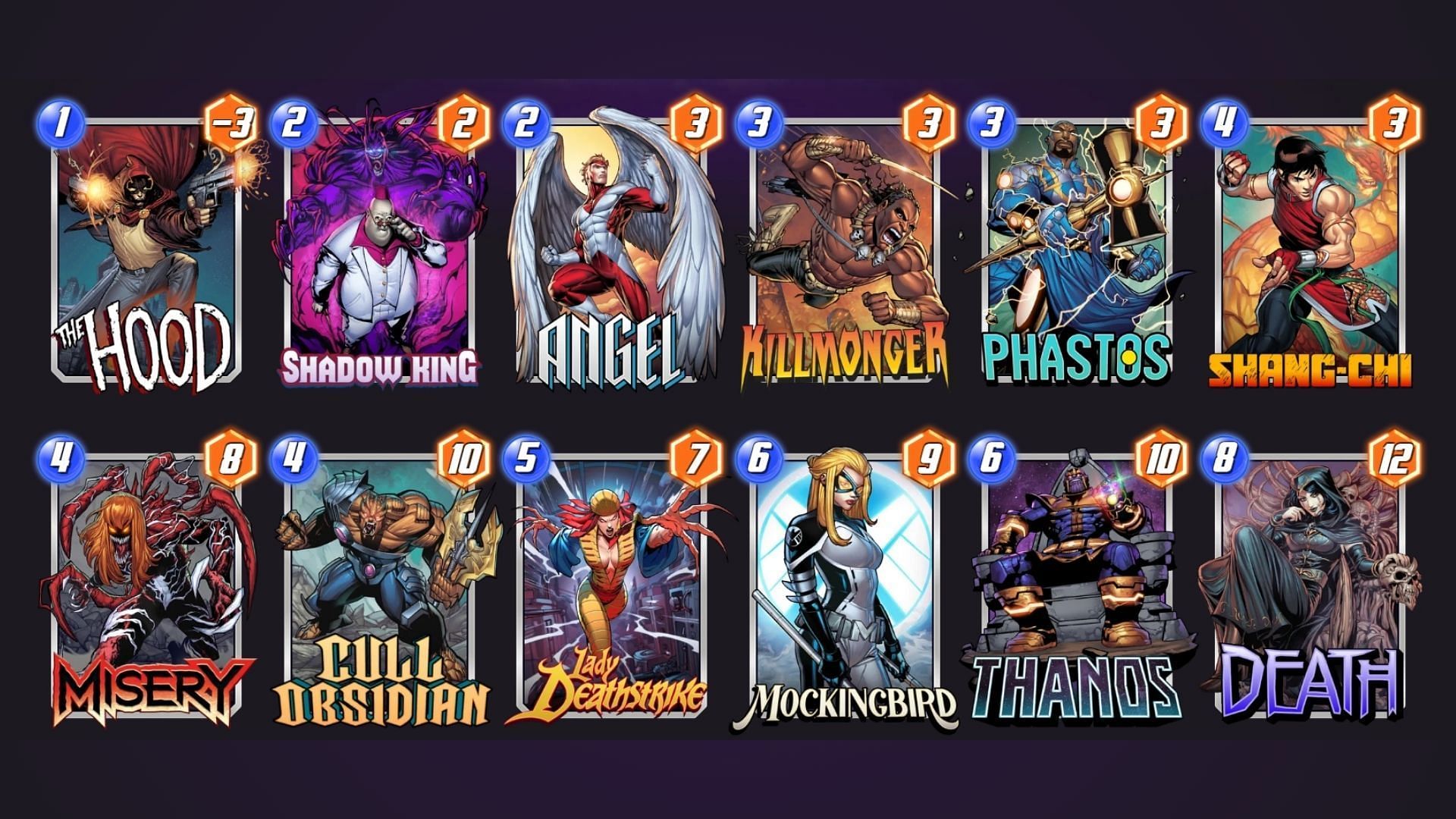 This is a destructive deck option for Marvel Snap Angel (Image via Nuverse)