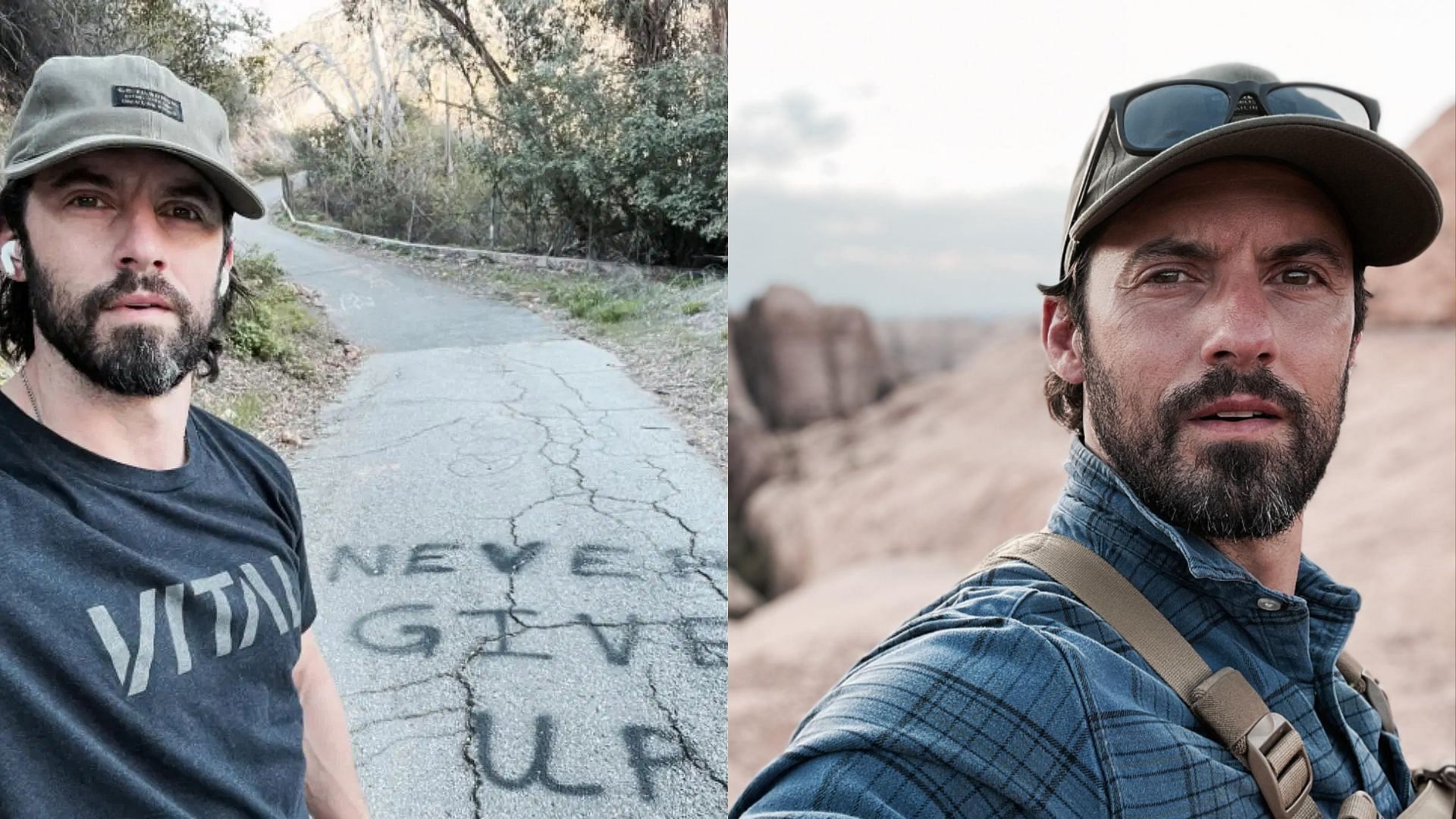  Milo Ventimiglia said he saw his house being razed by the wildfire through security cameras.  (Image via Instagram/@miloanthonyventimiglia)