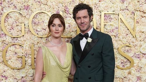 Adam Brody and Leighton Meester as seen at the 2025 Golden Globe Awards (Image via Instagram/@itsmeleighton)