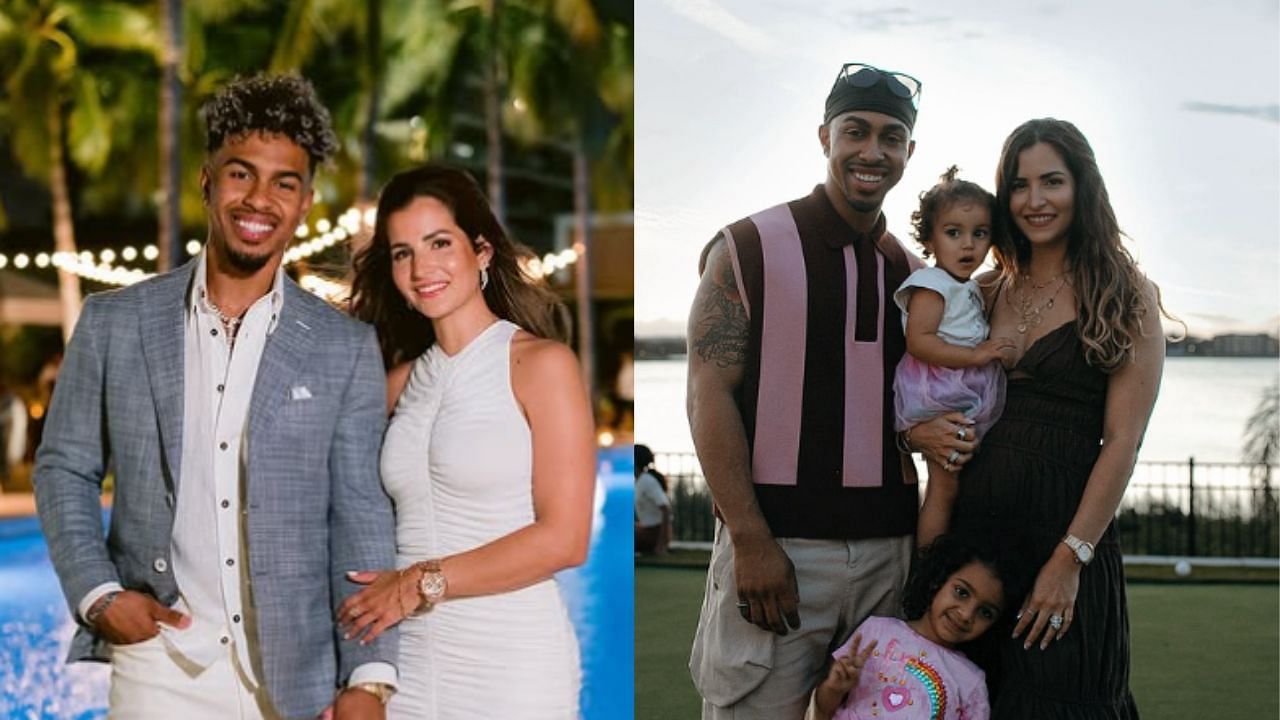 Francisco Lindor with his wife Katia Reguero and daughters Kalina and Amapola (Images from - Instagram.com/@katia.lindor)