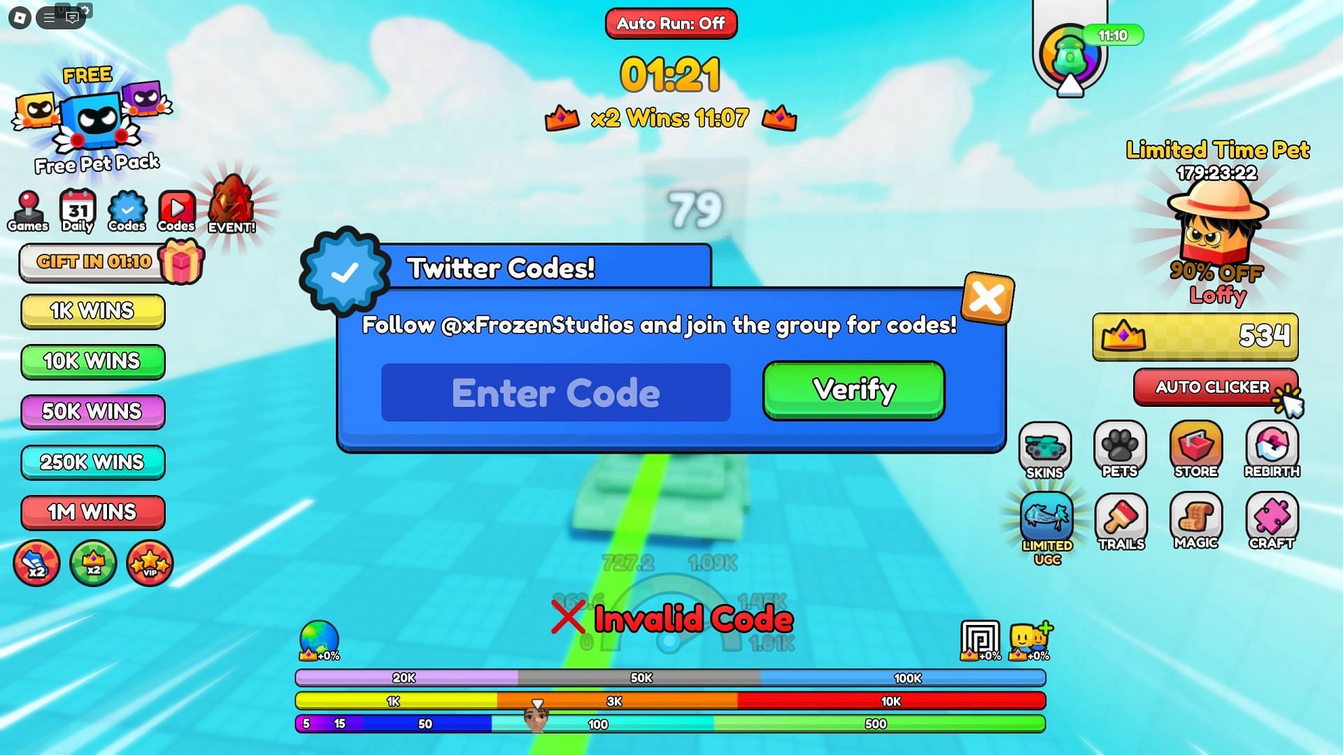 Troubleshoot codes in Tank Race (Image via Roblox)