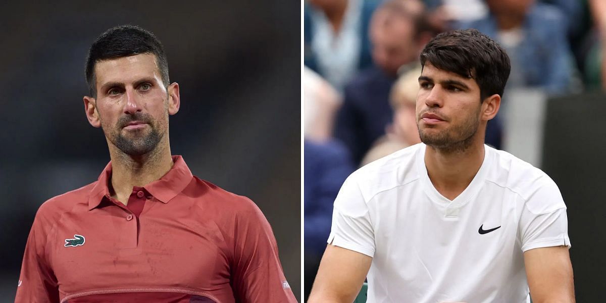 Novak Djokovic (L) &amp; Carlos Alcaraz (R) [Image Source: Getty Images]