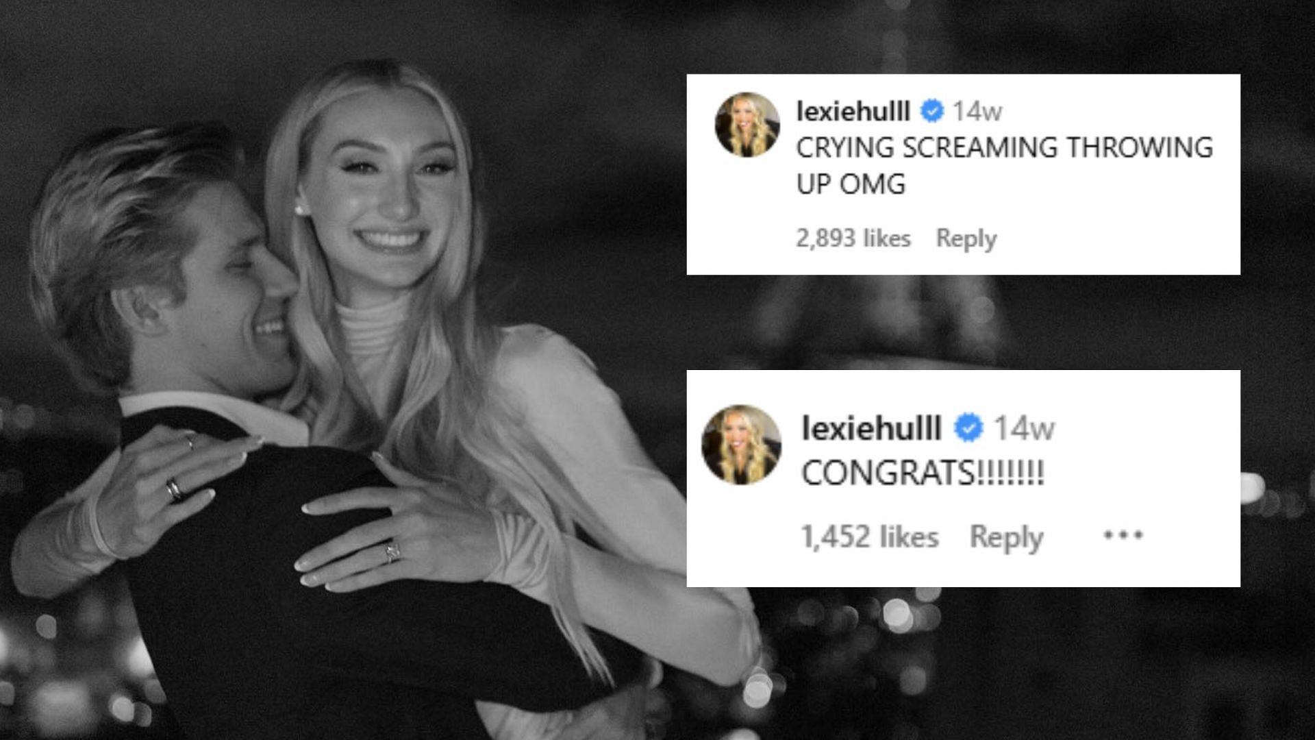 Lexie Hull reacts to Cameron Brink&#039;s engagement