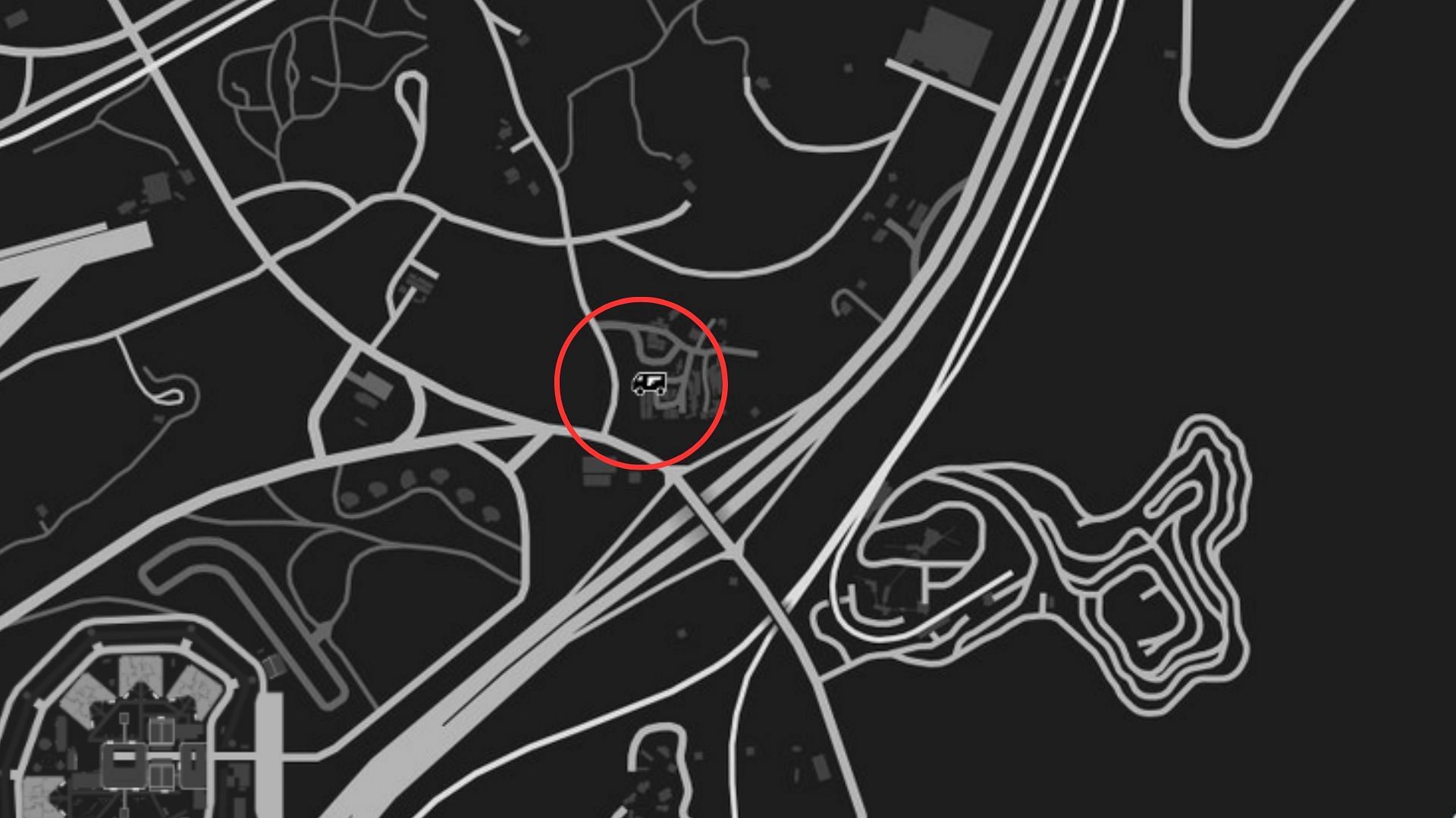 The exact coordinates of the GTA Online Gun Van Location Today (Image via Rockstar Games)v