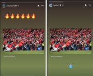 Salvador Perez and Bobby Witt Jr. celebrate the Kansas City Chiefs' victory (salvadorp13 & bwitter7/Instagram)