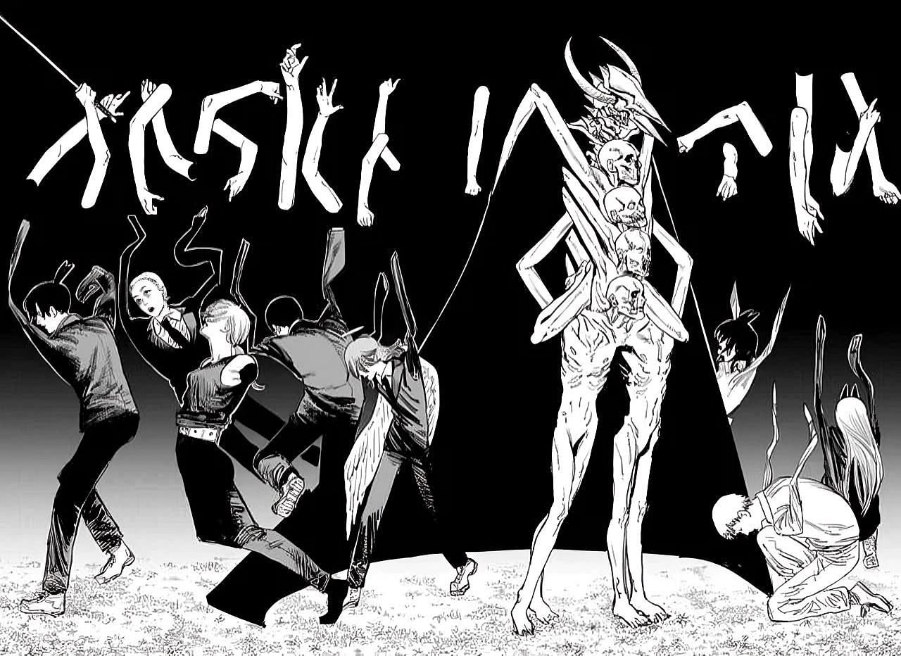 The Darkness Devil as seen in the manga (Image via Shueisha)