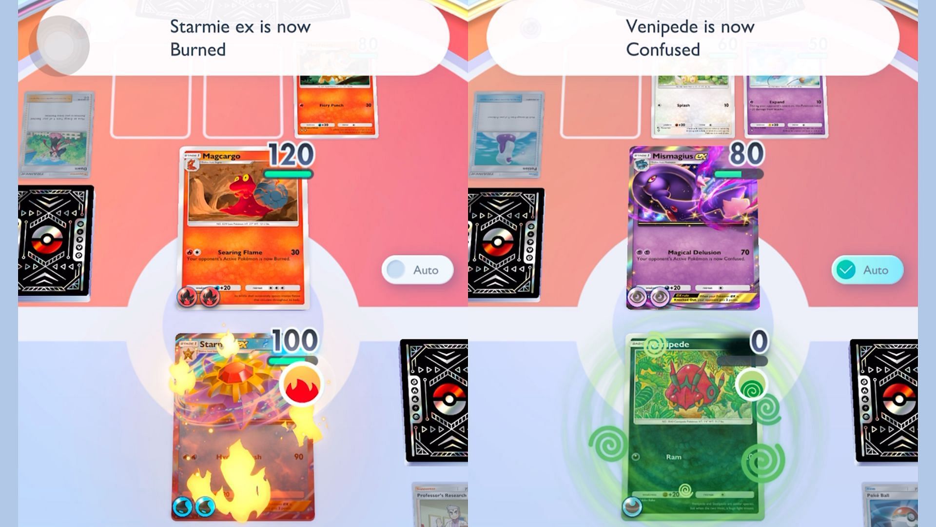 The game has recently introduced Burned and Confused (Image via The Pokemon Company)