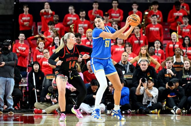 Lauren Betts makes her feelings known on reaching 1,000 career points in less than 2 years at UCLA
